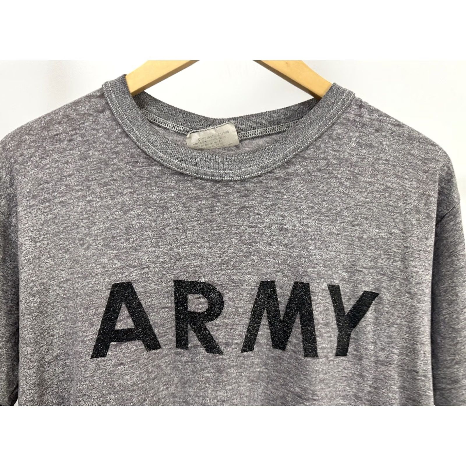 Vintage VTG US Army PT T-Shirt Size M Gray Burnout Boxy Worn Paper Thin Circa 1990s Mens Size US M / EU 48-50 / 2 - 4 Thumbnail