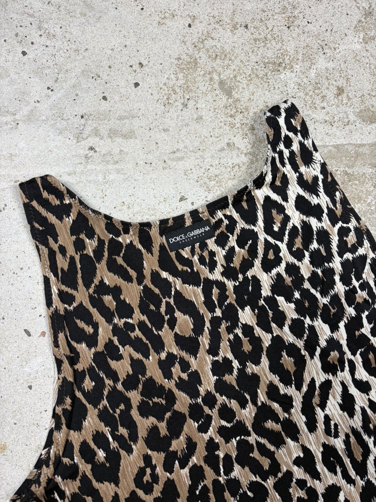 Dolce & Gabbana Vintage 2000s Dolce & Gabbana Underwear Leopard Print Tank Size S / US 4 / IT 40 - 12 Thumbnail