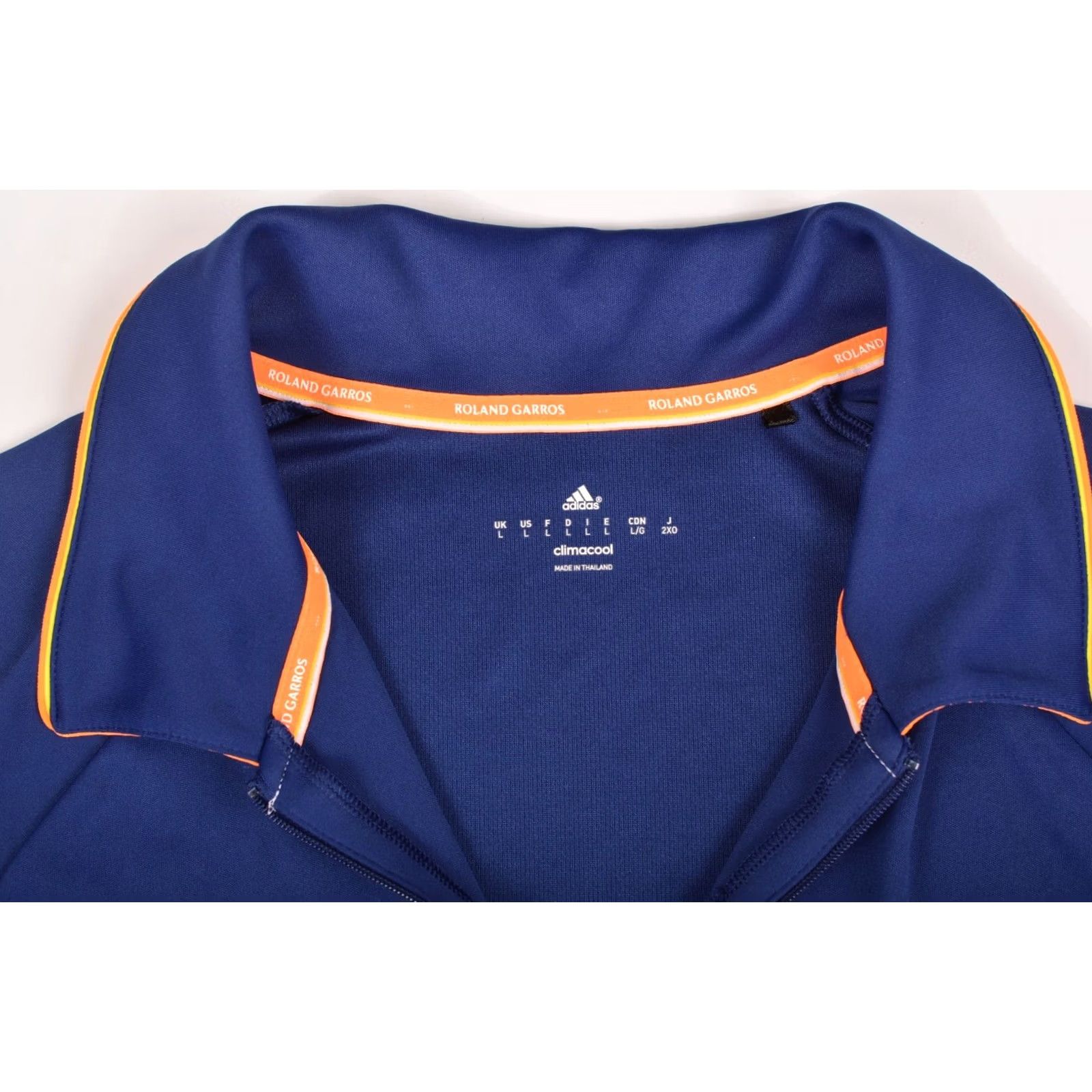 Adidas Adidas Polo Shirt Mens Jo Wilfried Tsonga RG Rolland Garros Tennis F82065 Size L Blue Size US L / EU 52-54 / 3 - 3 Thumbnail