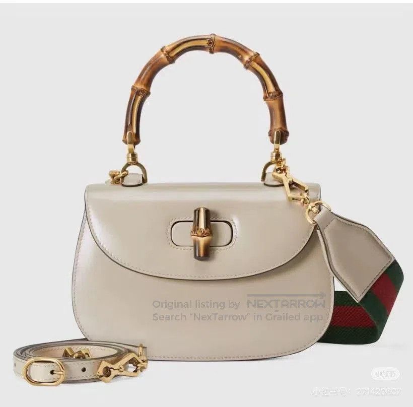 Gucci Gucci 1947 Oatmeal Bamboo Bag. Size ONE SIZE - 5 Thumbnail