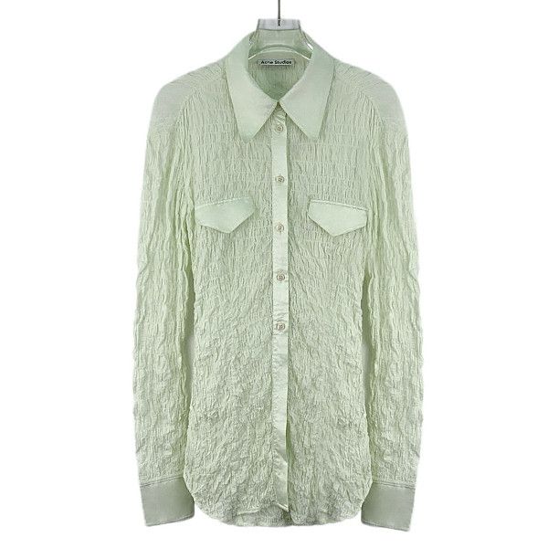 Acne Studios Acne Studios Textured Button Up Shirt Size 34 Size XS / US 0-2 / IT 36-38 - 1 Thumbnail