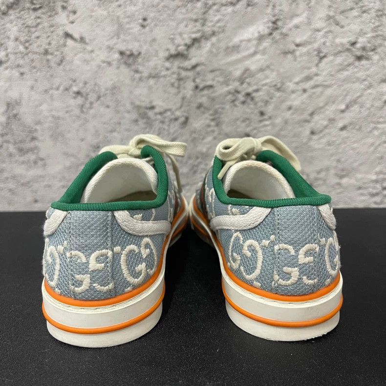 Gucci Gucci Casual Sneakers with Green and Red Detail-2505 Size US 4.5 / IT 34.5 - 3 Thumbnail
