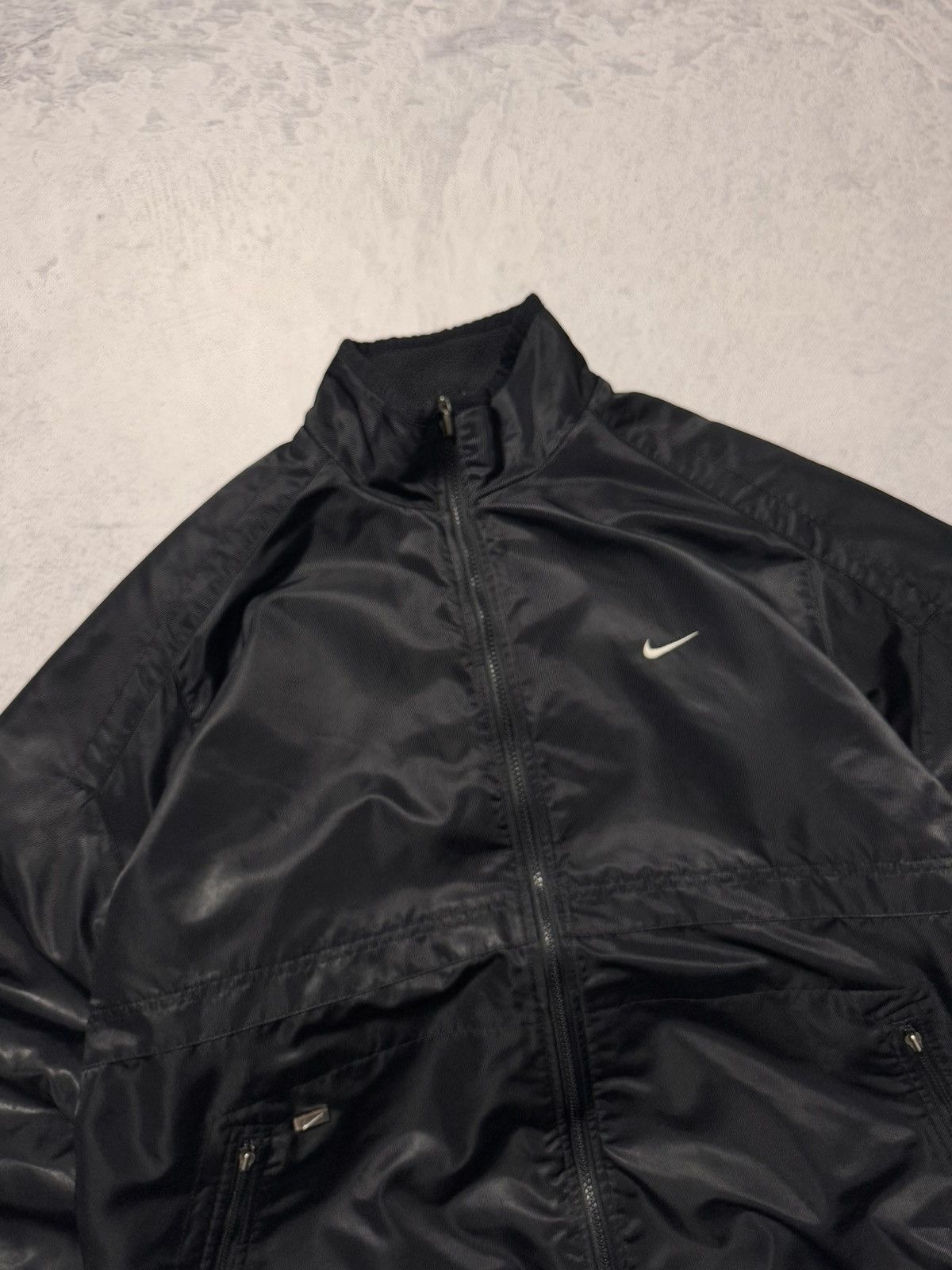 Nike × Vintage 90s Nike Vintage Double Sided Teddy Fleece/Nylon Jacket Y2K Size US L / EU 52-54 / 3 - 16 Thumbnail