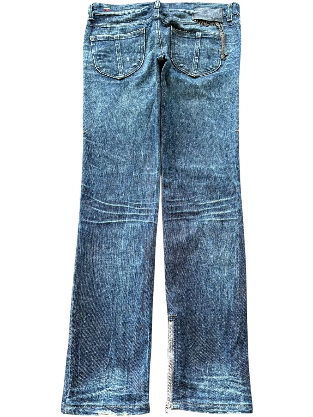 Diesel Vintage Italy Diesel Zivy Mud Wash Distressed Jeans Size 30" / US 8 / IT 44 - 2 Thumbnail