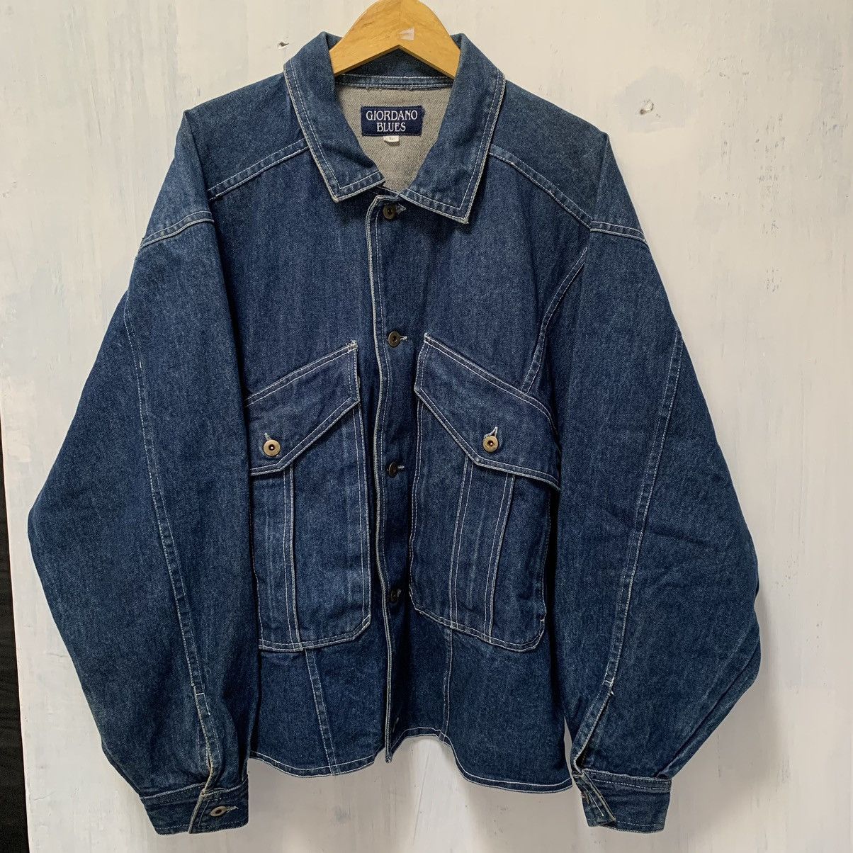 Vintage giordano blue denim jacket