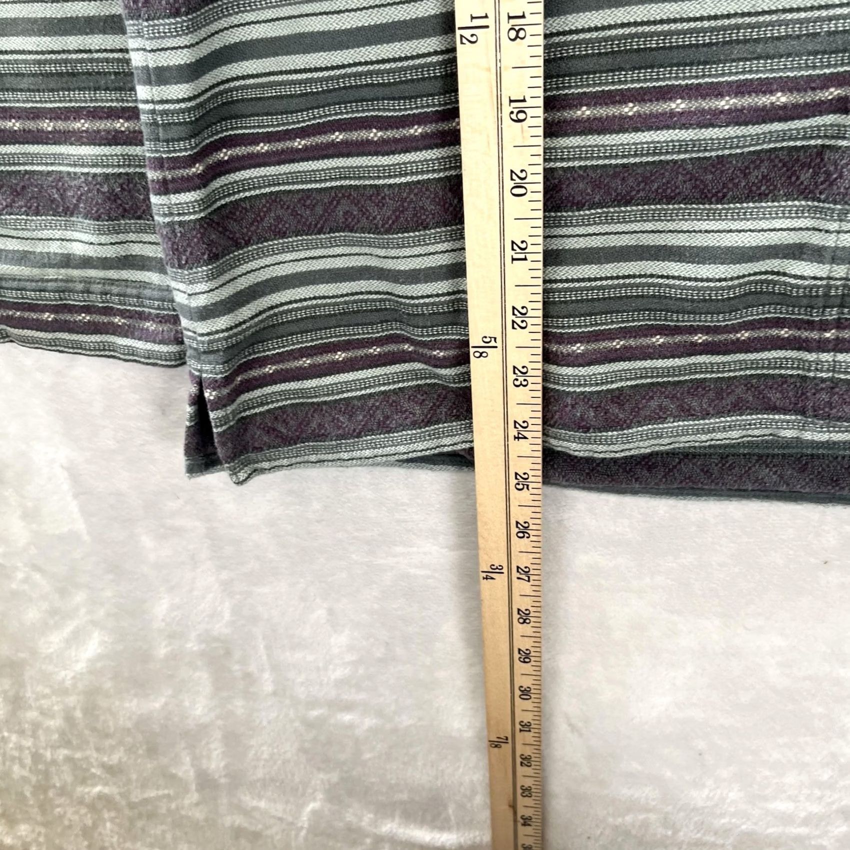 Vintage Woolrich Shirt Womens Medium Gray Stripe Flannel Button Front Long Sleeve Casual Size M / US 6-8 / IT 42-44 - 5 Thumbnail