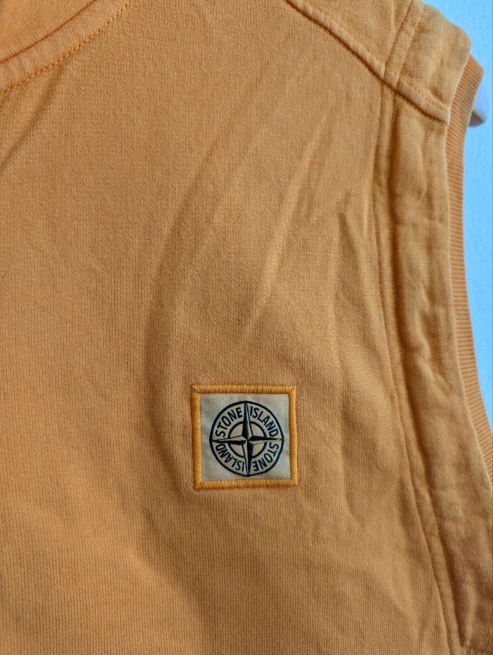 Stone Island STONE ISLAND sleeveless orange full zipper sweater Size US XL / EU 56 / 4 - 3 Thumbnail