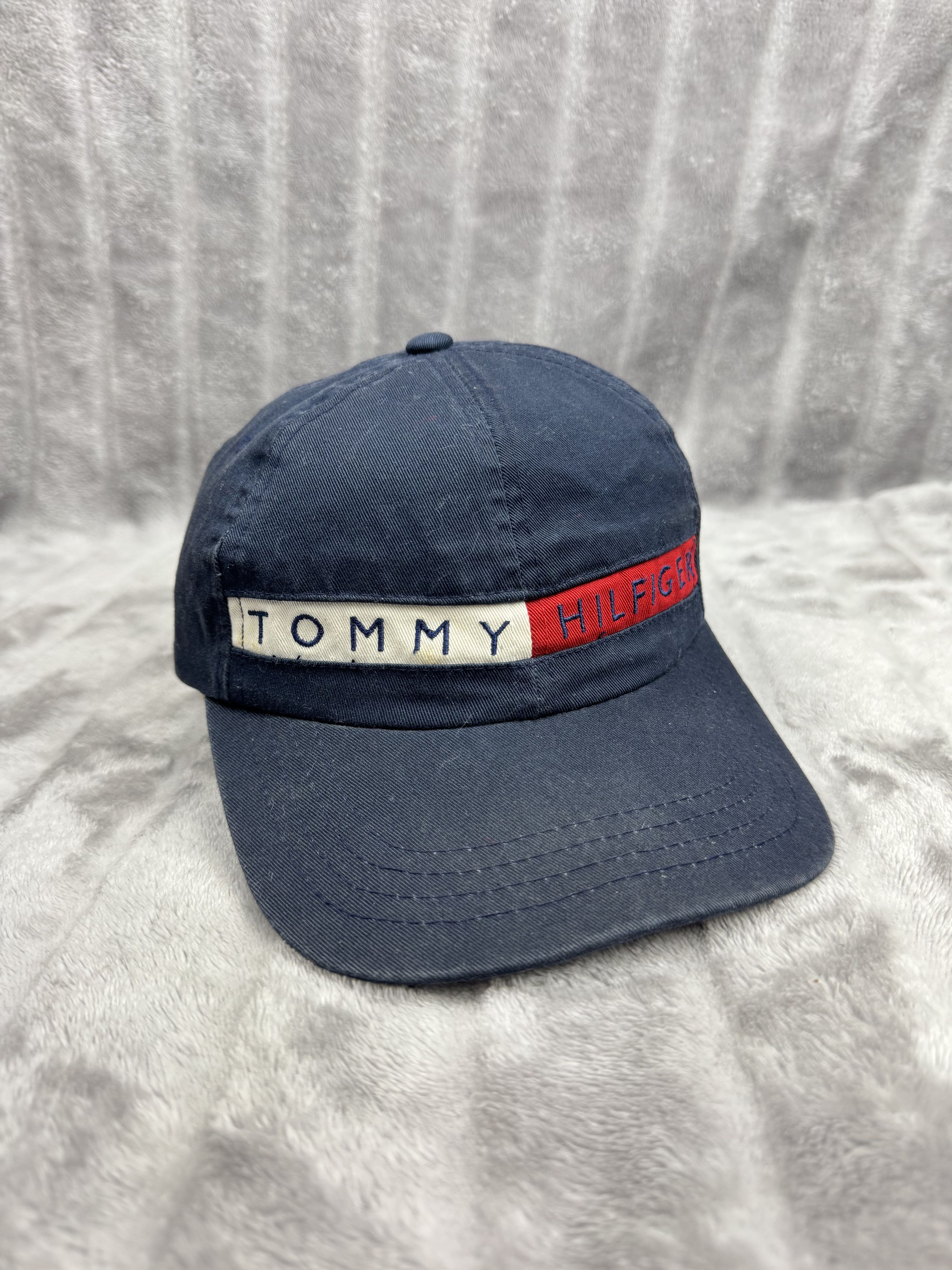 Tommy Hilfiger Vtg Tommy Hilfiger Baseball Dad Hat Cap Spellout Logo Size ONE SIZE - 1 Thumbnail