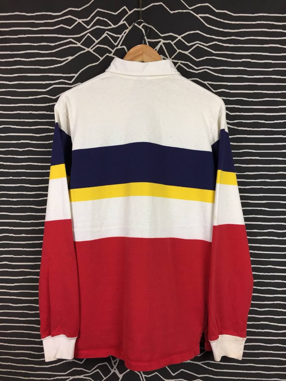 Polo Ralph Lauren Vtg Polo Ralph Lauren Embroidered Logo Rugby Polo Tee Size US L / EU 52-54 / 3 - 13 Thumbnail