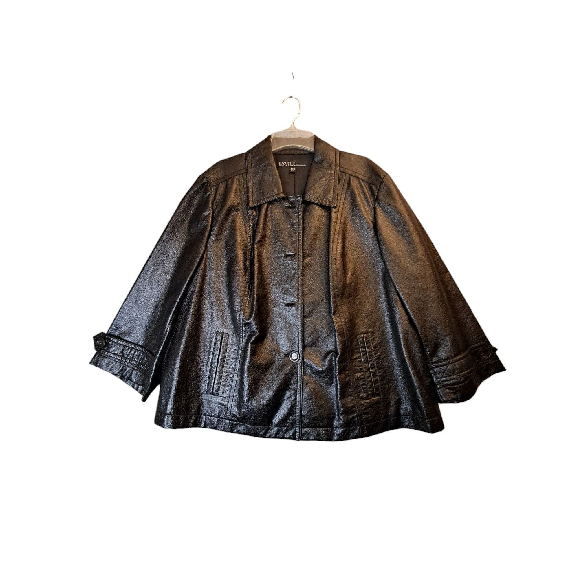 Kasper leather jacket best sale