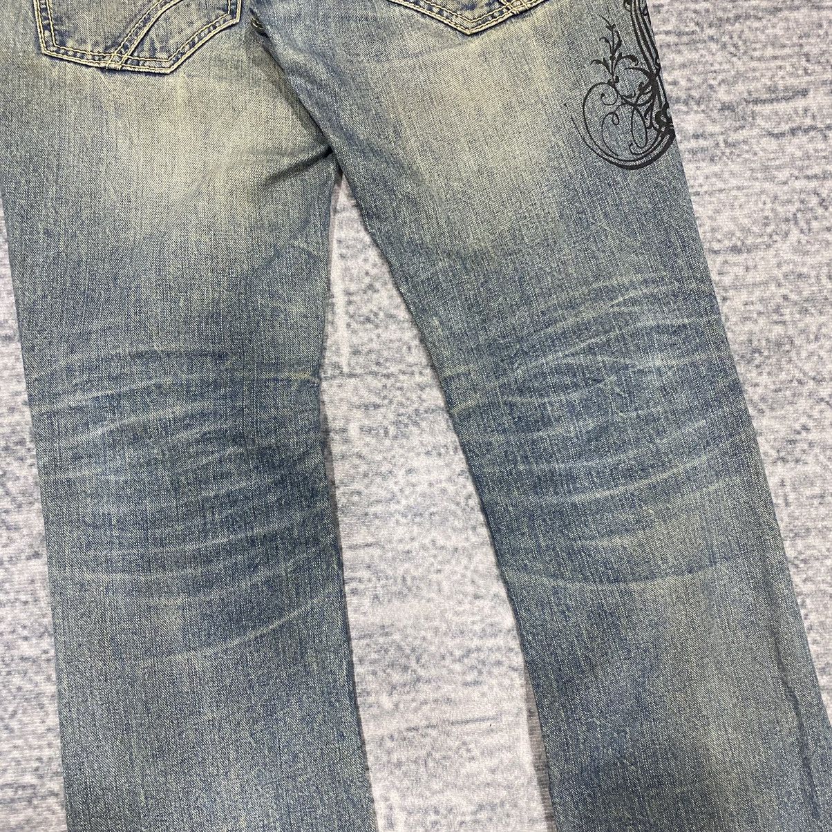Hysteric Glamour Flare☠️ Morgan Homme Mud Wash Jeans Punk Y2K Grunge Size US 31 - 10 Thumbnail