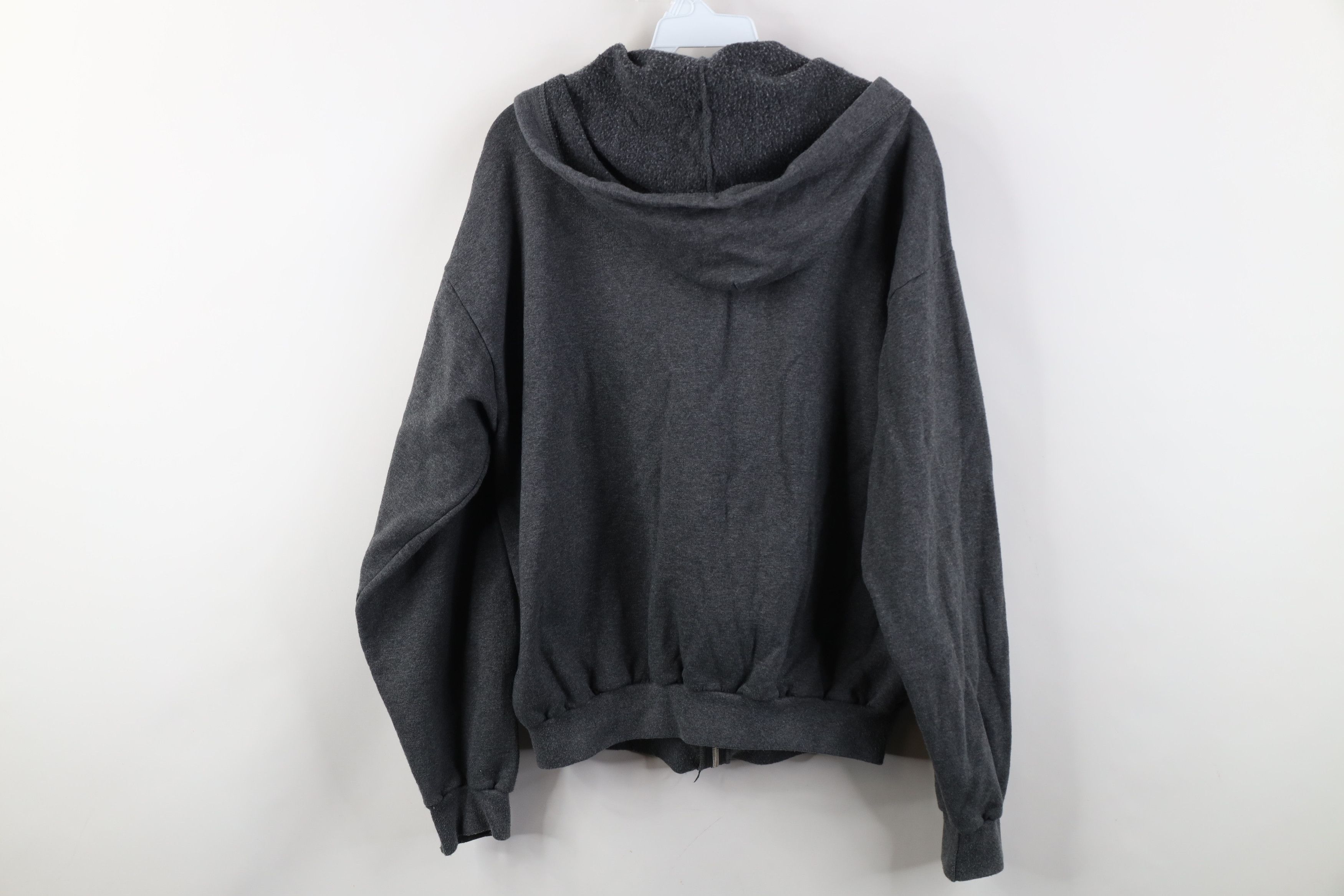 Vintage Vintage 90s Y2K Streetwear Full Zip Hoodie Sweatshirt Gray Size US M / EU 48-50 / 2 - 10 Thumbnail
