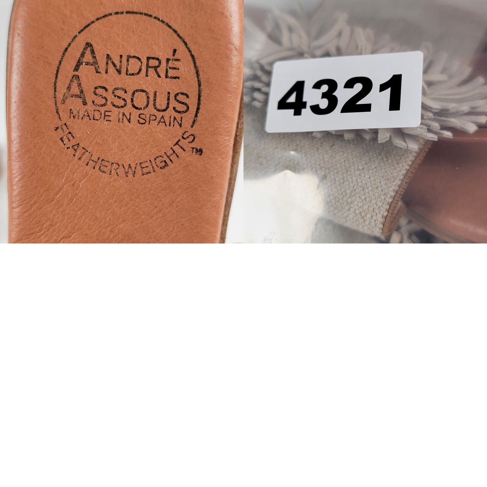 Vintage ANDRE ASSOUS Beige Slide Sandals Women’s 7M Slip On Flat Heel Beige Slide Sandals Women’s 7M Size US 7 / IT 37 - 9 Thumbnail