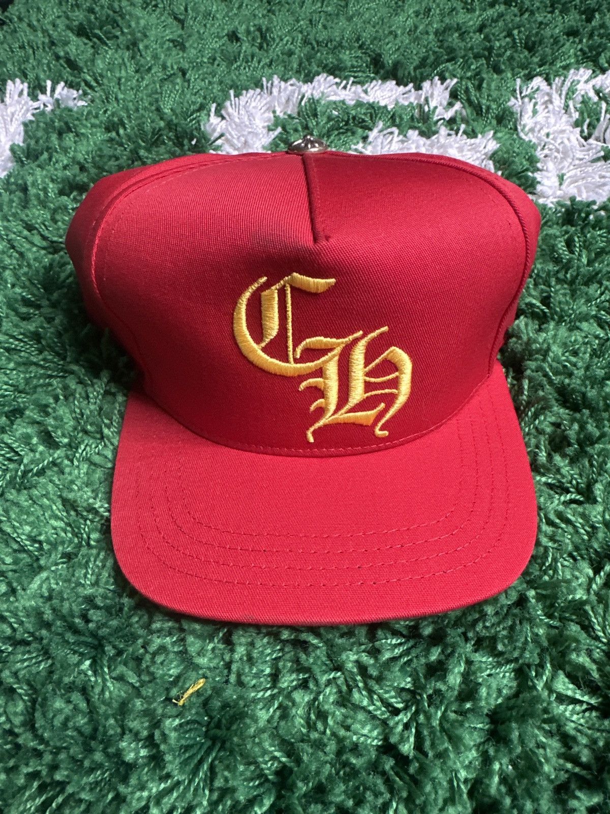 Chrome Hearts Chrome Hearts CH Baseball Red Yellow Cap Size ONE SIZE - 1 Thumbnail