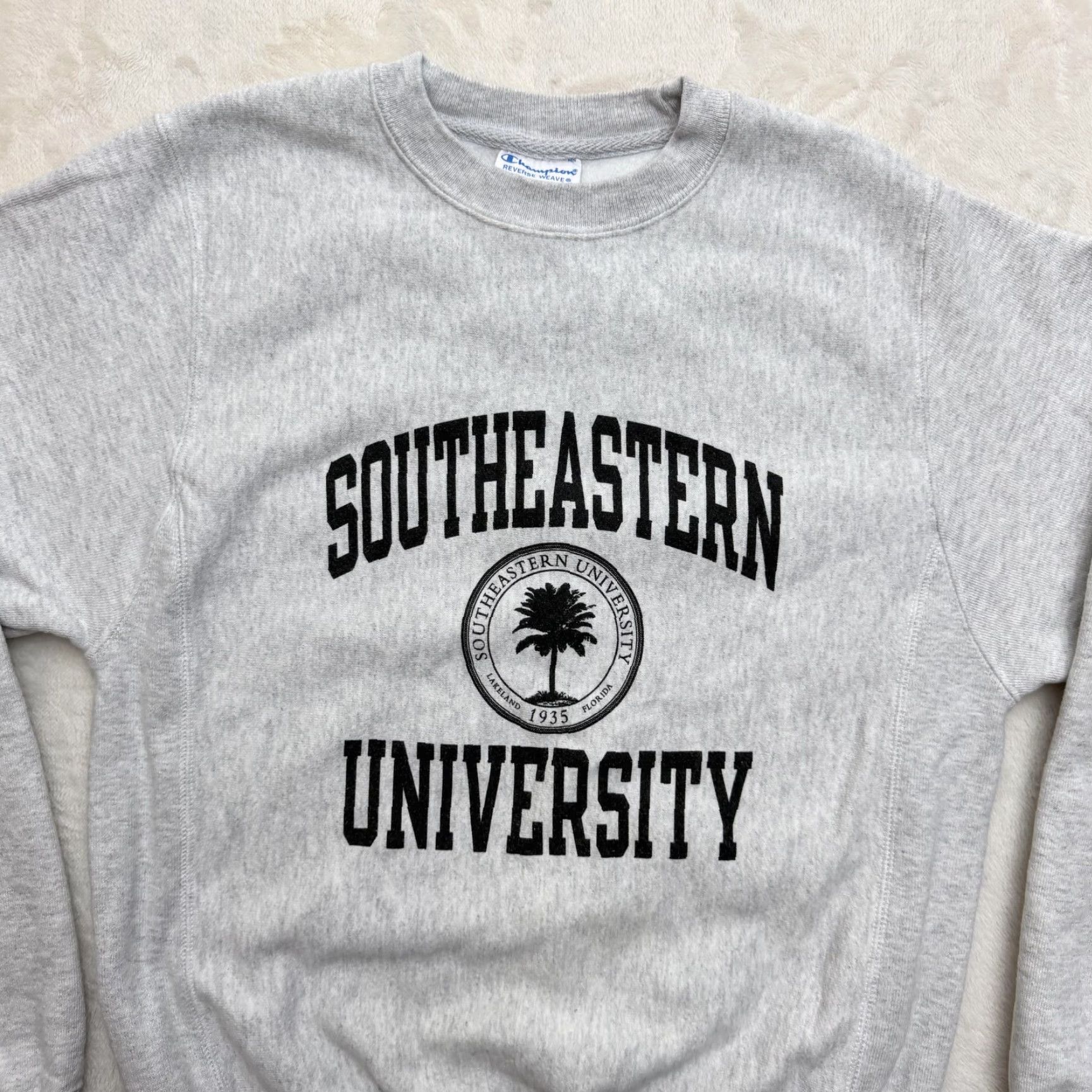 Champion Champion Sweatshirt Mens XS Gray Southeastern University Reverse Weave Crewneck Graphic Print Embroidered Logo College University Men’s Size US XS / EU 42 / 0 - 2 Thumbnail