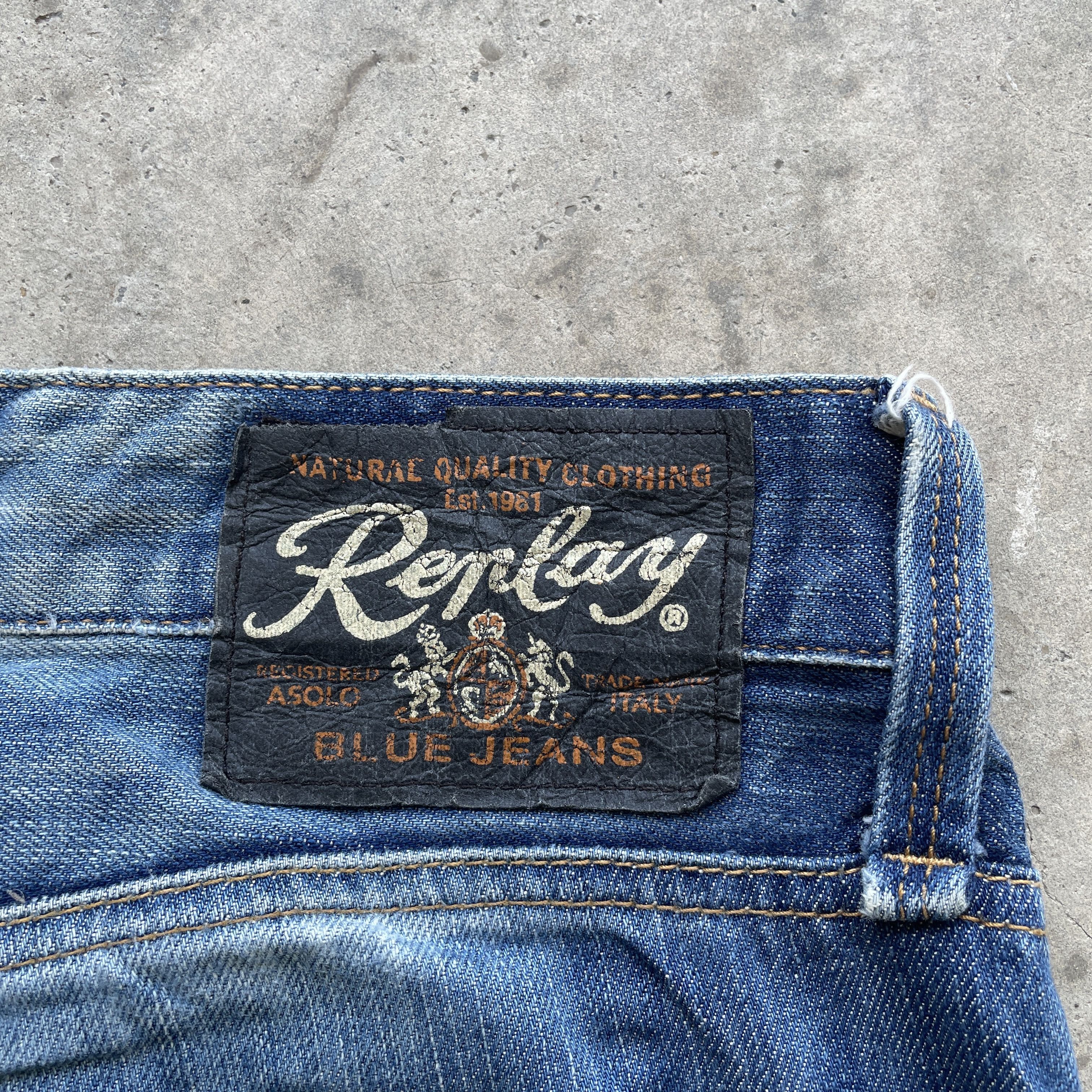 Replay VINTAGE REPLAY STONEWASH JEANS FADED DENIM DISTRESSED PANTS Size US 36 / EU 52 - 9 Thumbnail