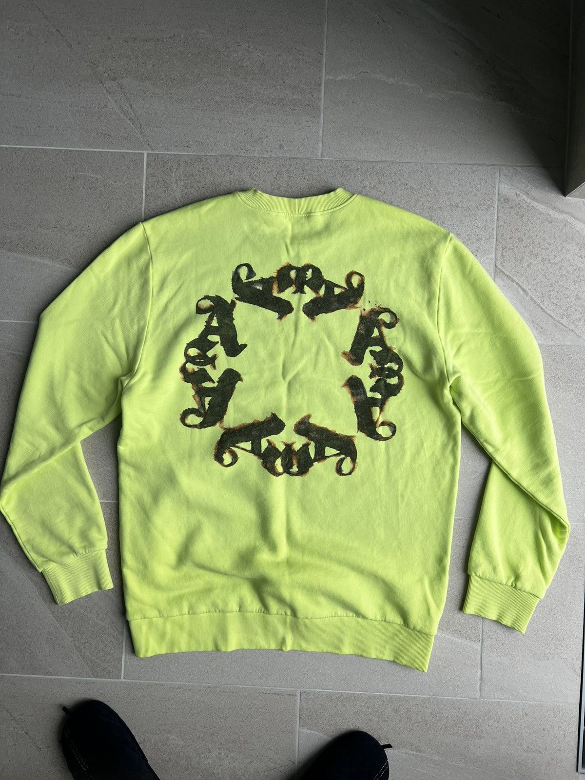 1017 ALYX 9SM × Alyx ALYX 9SM Acid Green Logo Sweatshirt, L-XL Size US L / EU 52-54 / 3 - 1 Thumbnail