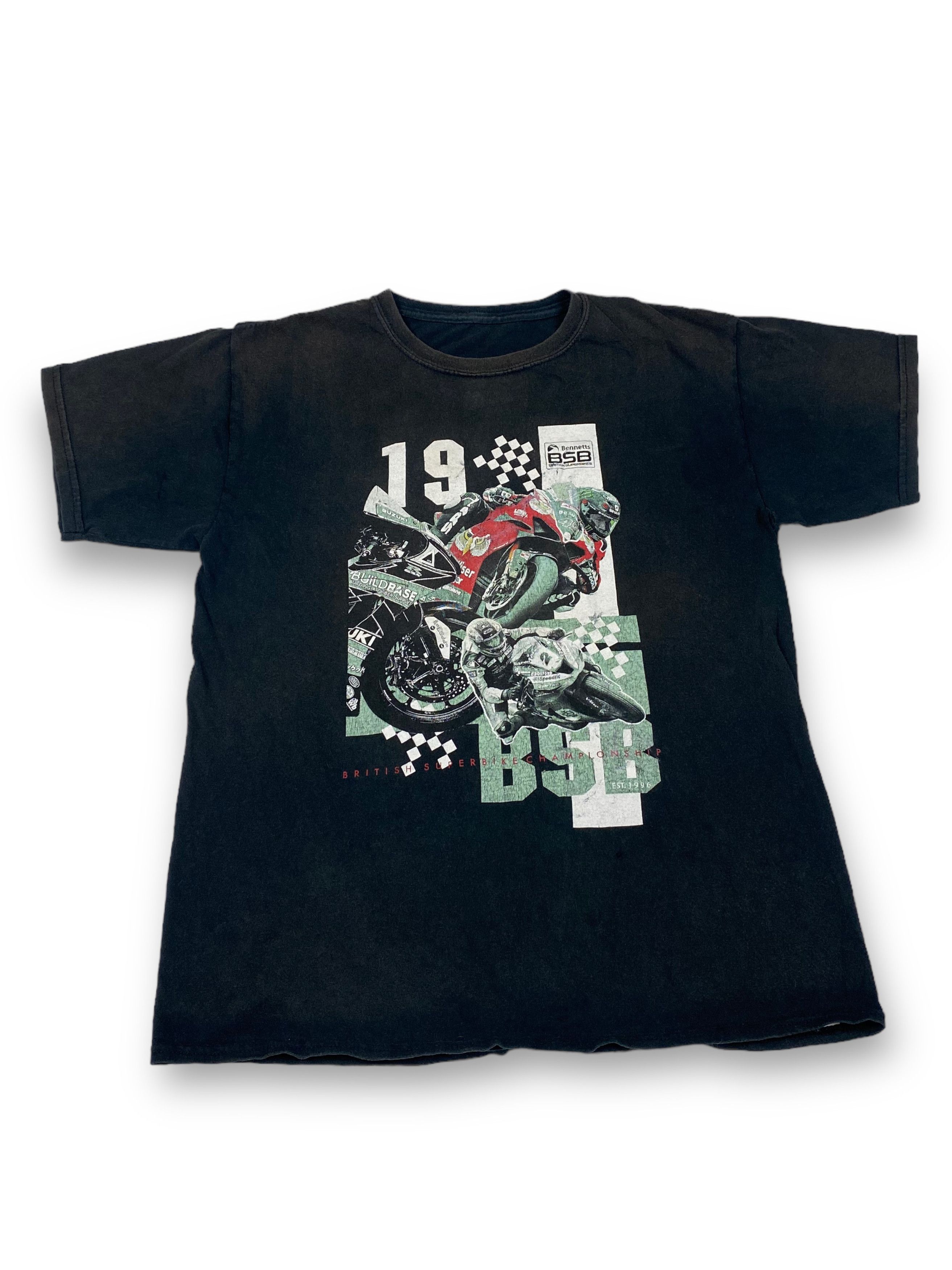 Vintage Vintage BSB British Superbike Faded T-Shirt Y2k Suzuki M617 Size US S / EU 44-46 / 1 - 1 Thumbnail