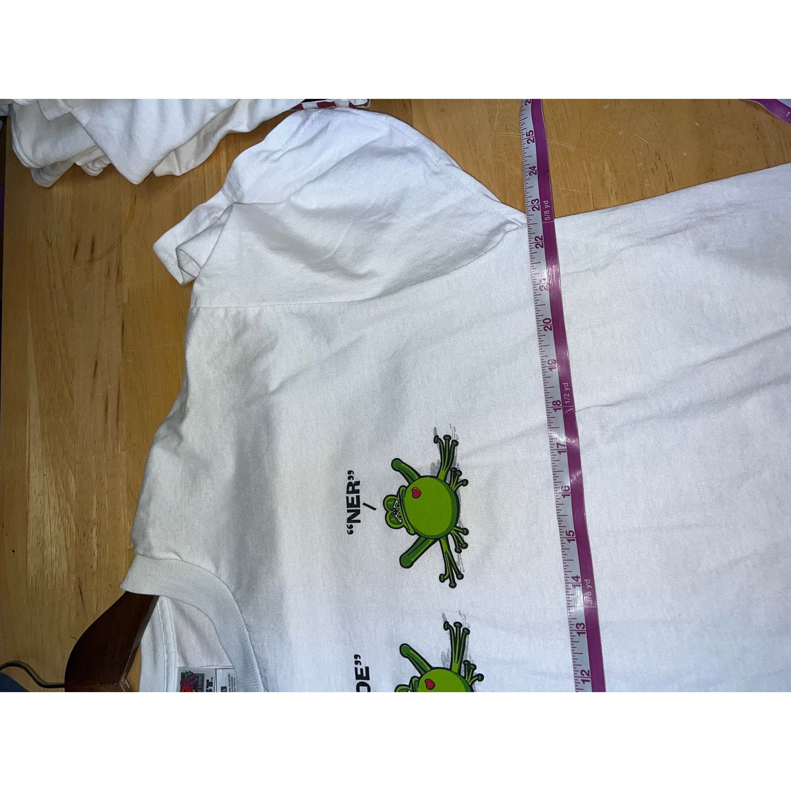 Fruit Of The Loom Vintage Frog Shirt Hawaii Blood Bank Donor Frogs XL 90s Size US XL / EU 56 / 4 - 7 Thumbnail