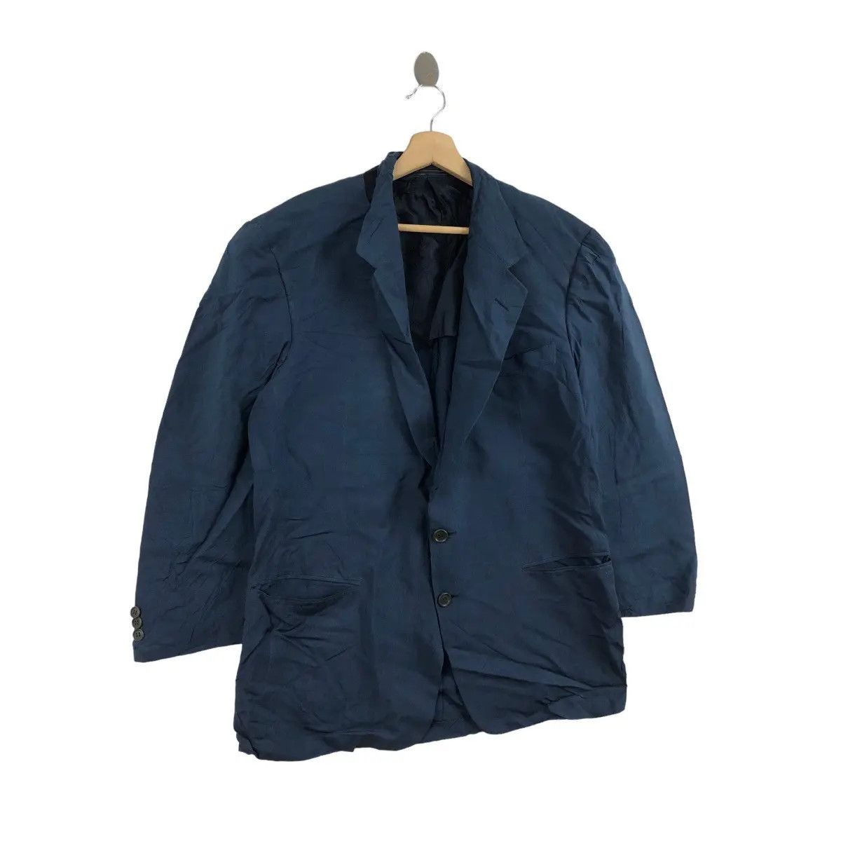 Ermenegildo Zegna Vtg ERMENEGILDO ZEGNA 2 Button Super Fine Wool Blazer Sport Size 44R - 3 Thumbnail