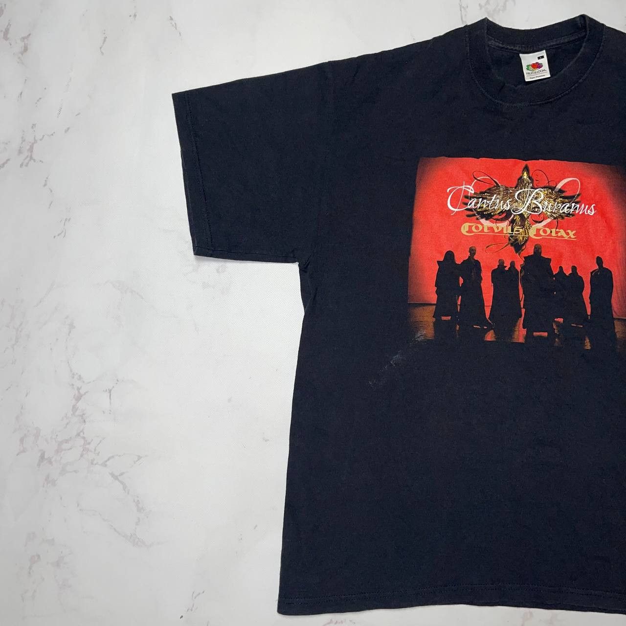Fruit Of The Loom Corvus Corax Cantus Buranus Album Cover T-Shirt Black SZ L Size US L / EU 52-54 / 3 - 2 Thumbnail