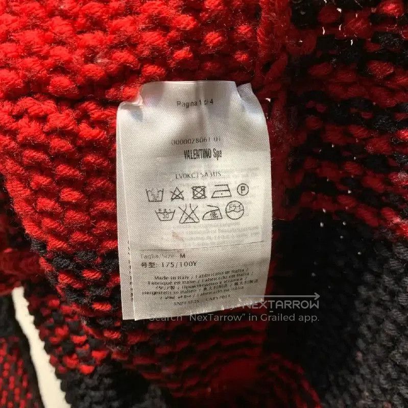 Valentino Valentino Black and Red Checkered Knit Sweater . Size US M / EU 48-50 / 2 - 7 Thumbnail
