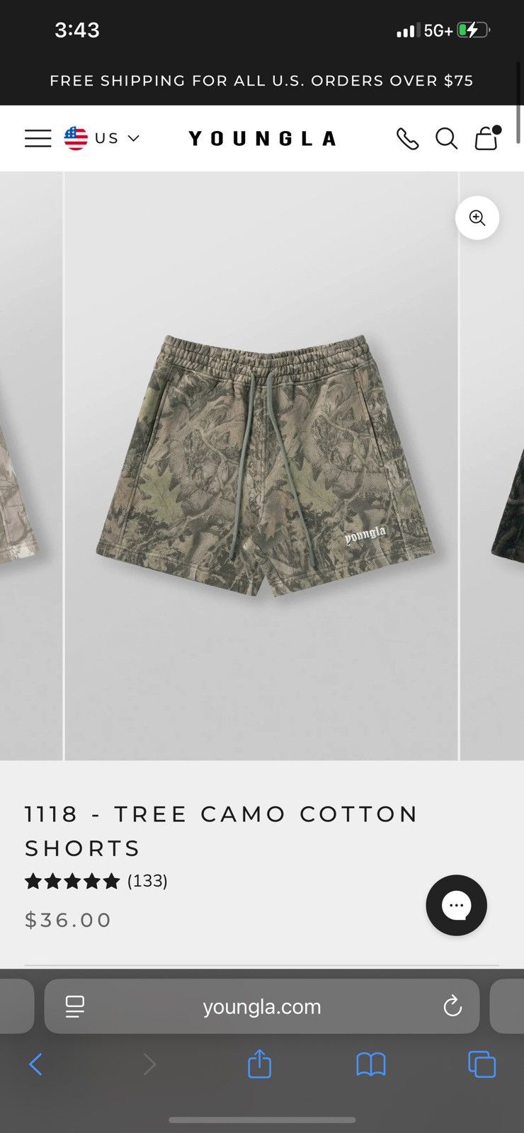 YoungLA YoungLA tree camo shorts Size US 30 / EU 46 - 4 Thumbnail