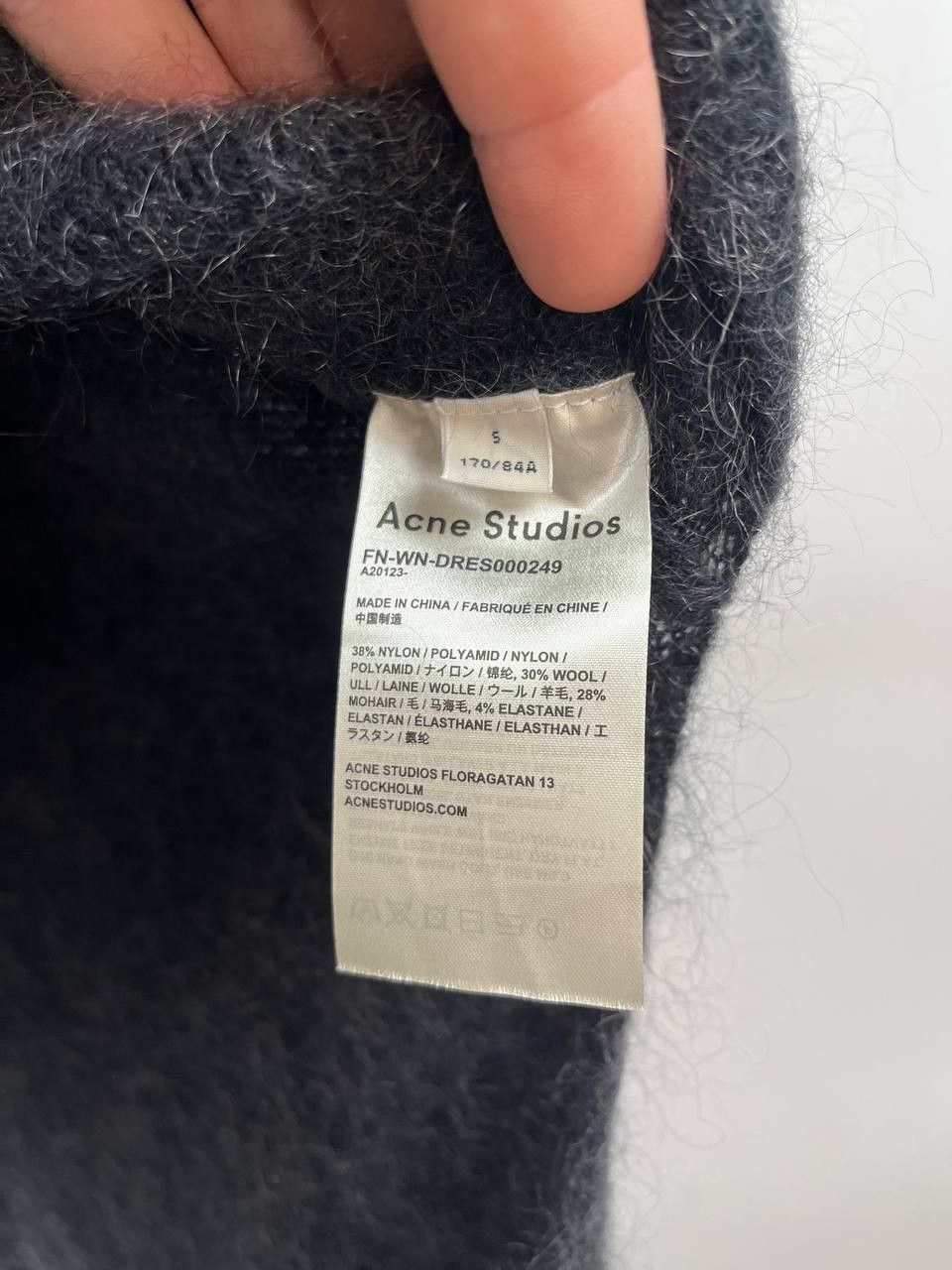 Acne Studios Acne Studios Kathilde Mohair Wool Blend Dress Size S Size S / US 4 / IT 40 - 8 Thumbnail