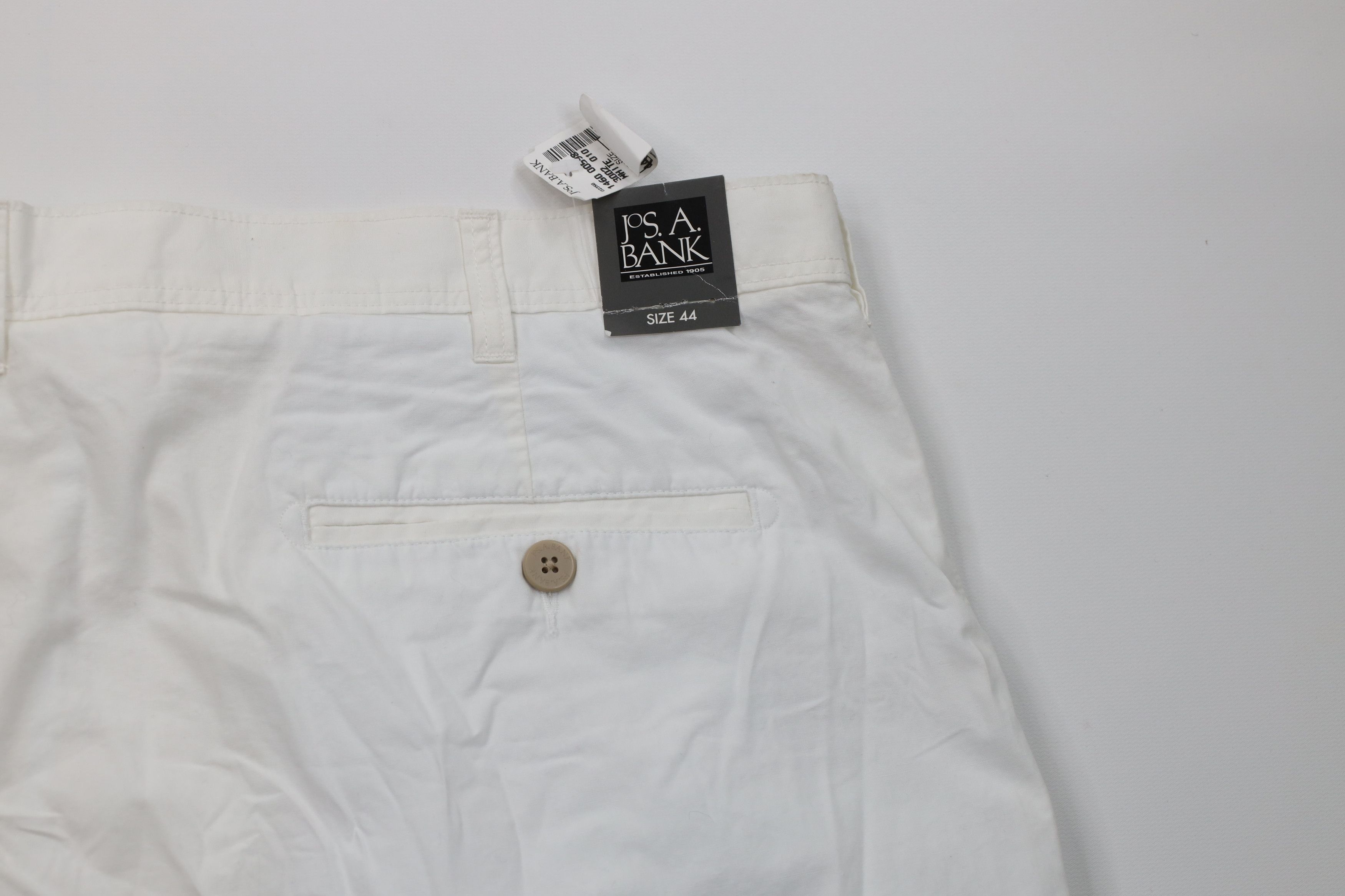 Jos. A. Bank Deadstock Vintage 90s Y2K Jos A Bank White Cotton Size US 44 / EU 60 - 9 Thumbnail