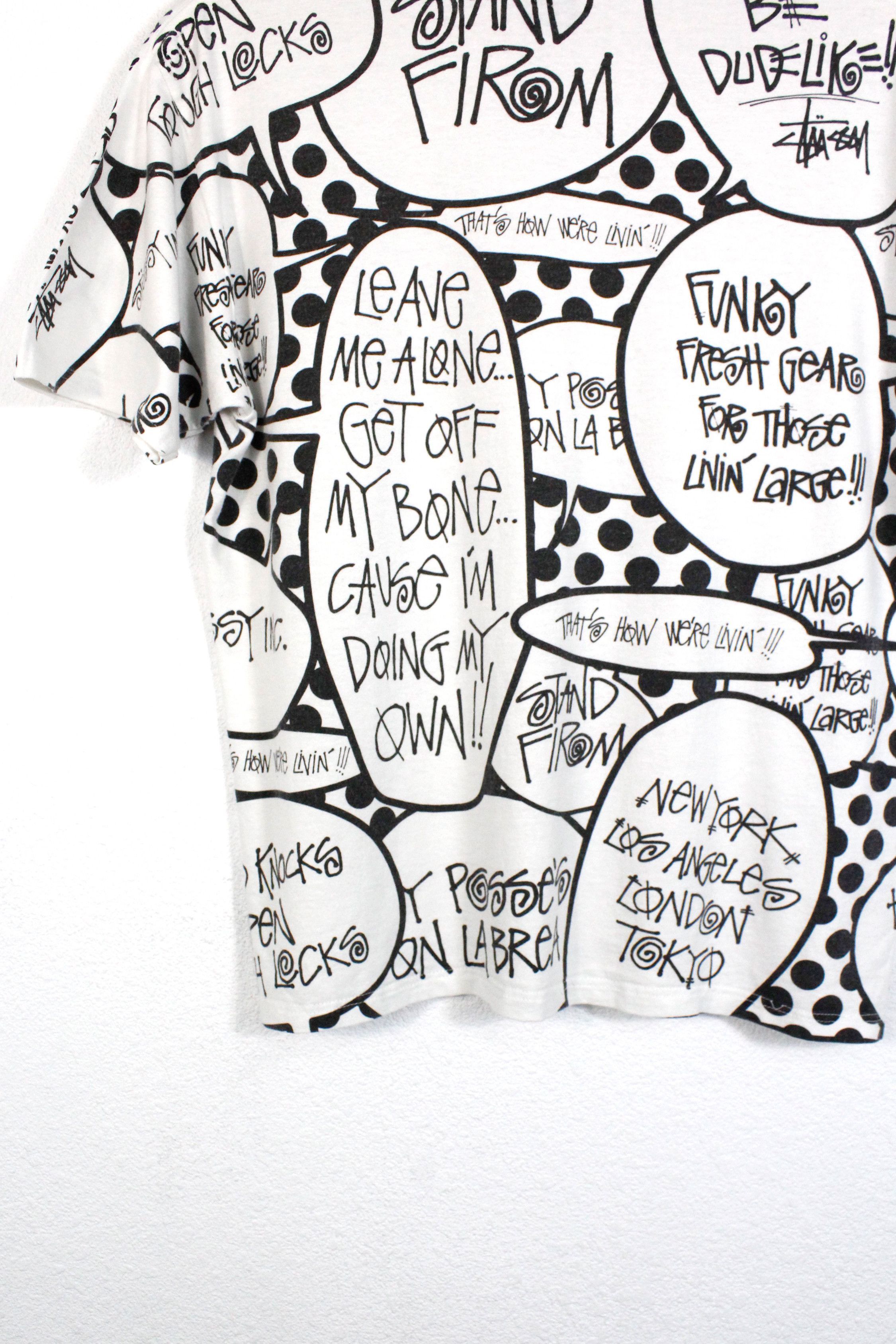 Stussy Stussy NY All Over Printed Graphic Logo Funky Bubble Tee Size US M / EU 48-50 / 2 - 7 Thumbnail