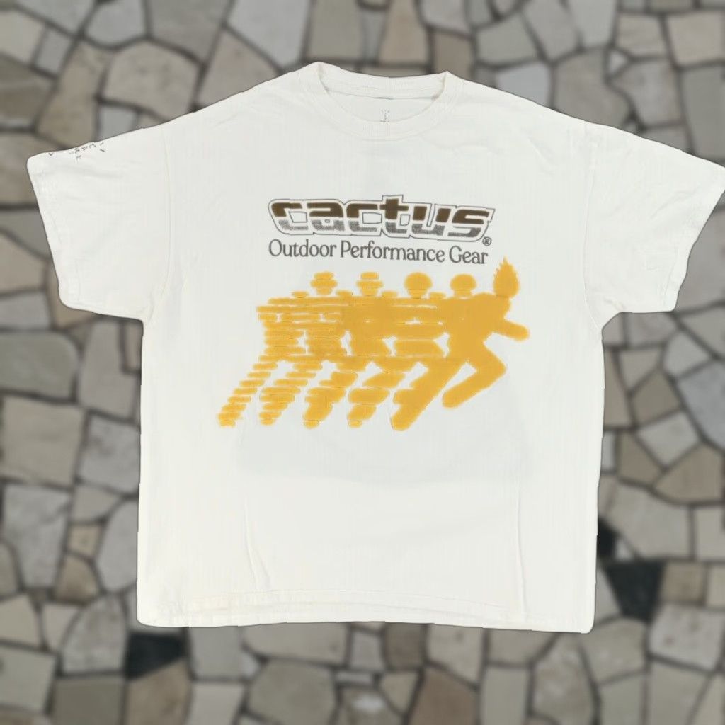 Travis Scott Catcus Jack Travis Scott Outdoor Performance Solid T-Shirt White Men's L Shirt Size US L / EU 52-54 / 3 - 1 Thumbnail