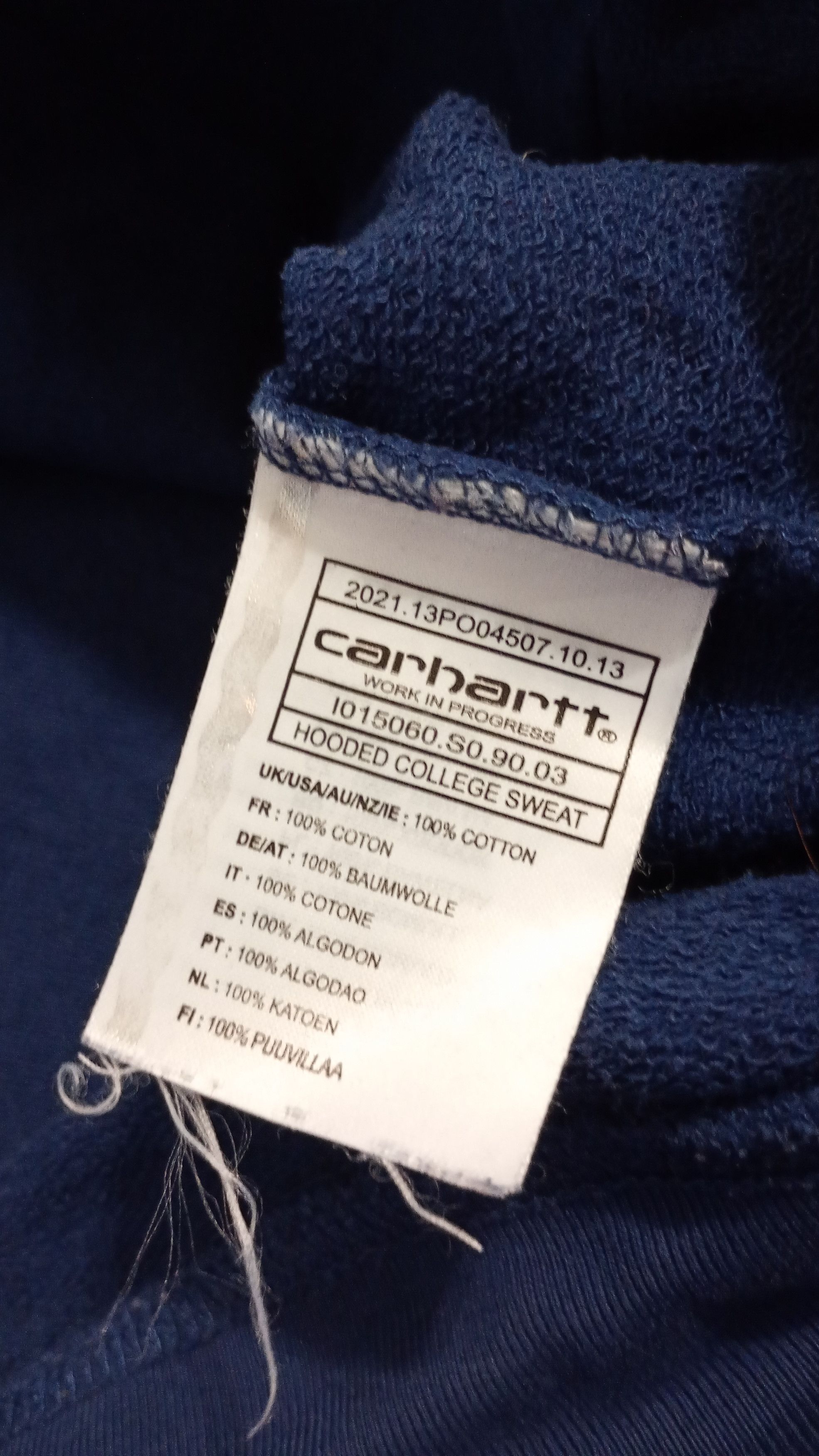 Carhartt Carhartt Vintage Hoodie distressed logo Size US L / EU 52-54 / 3 - 6 Thumbnail