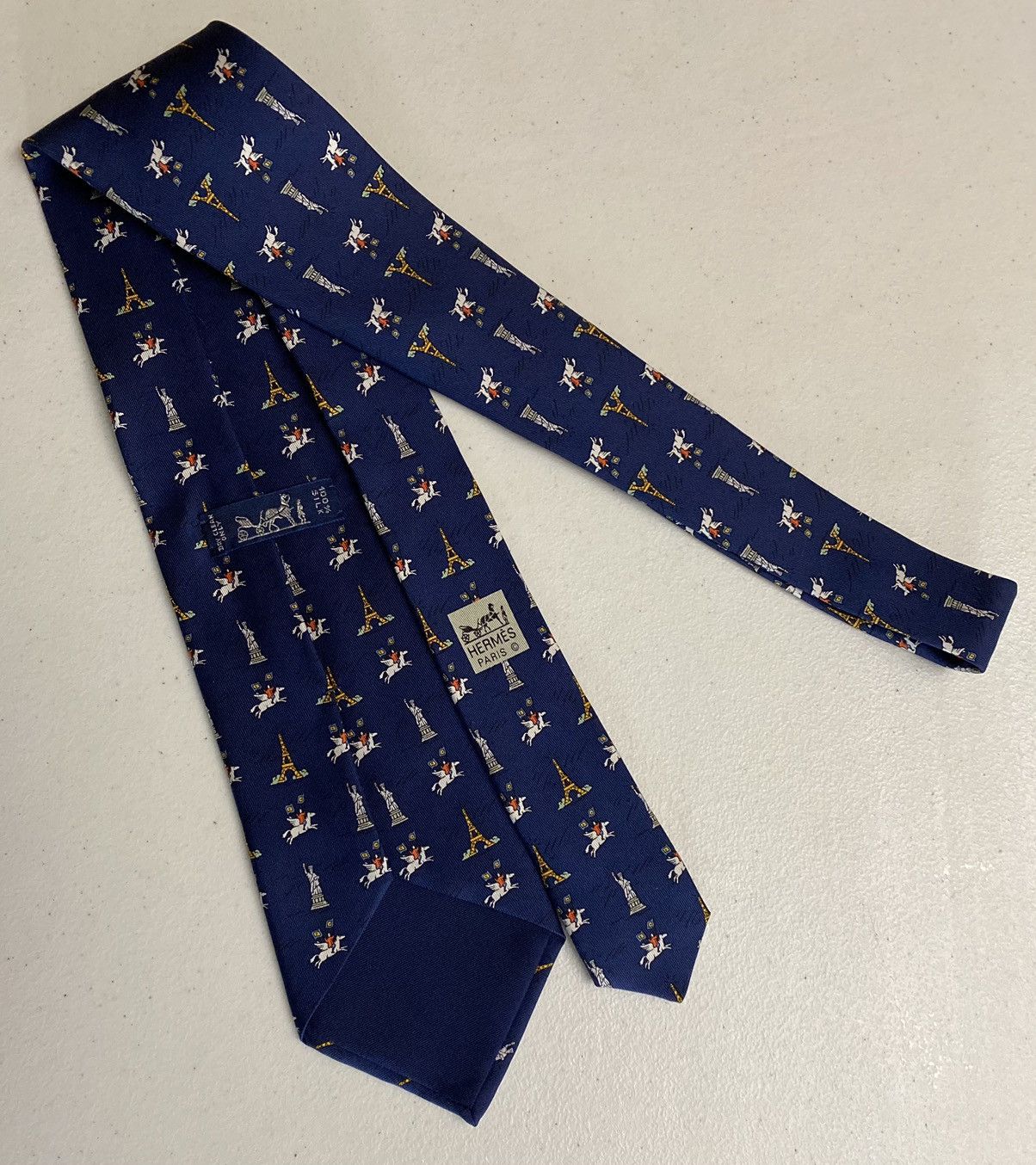 Hermes Hermès 🇫🇷 Blue Maison Hermès NYC 2000 Opening 7913 MA Rare NW Size ONE SIZE - 5 Thumbnail