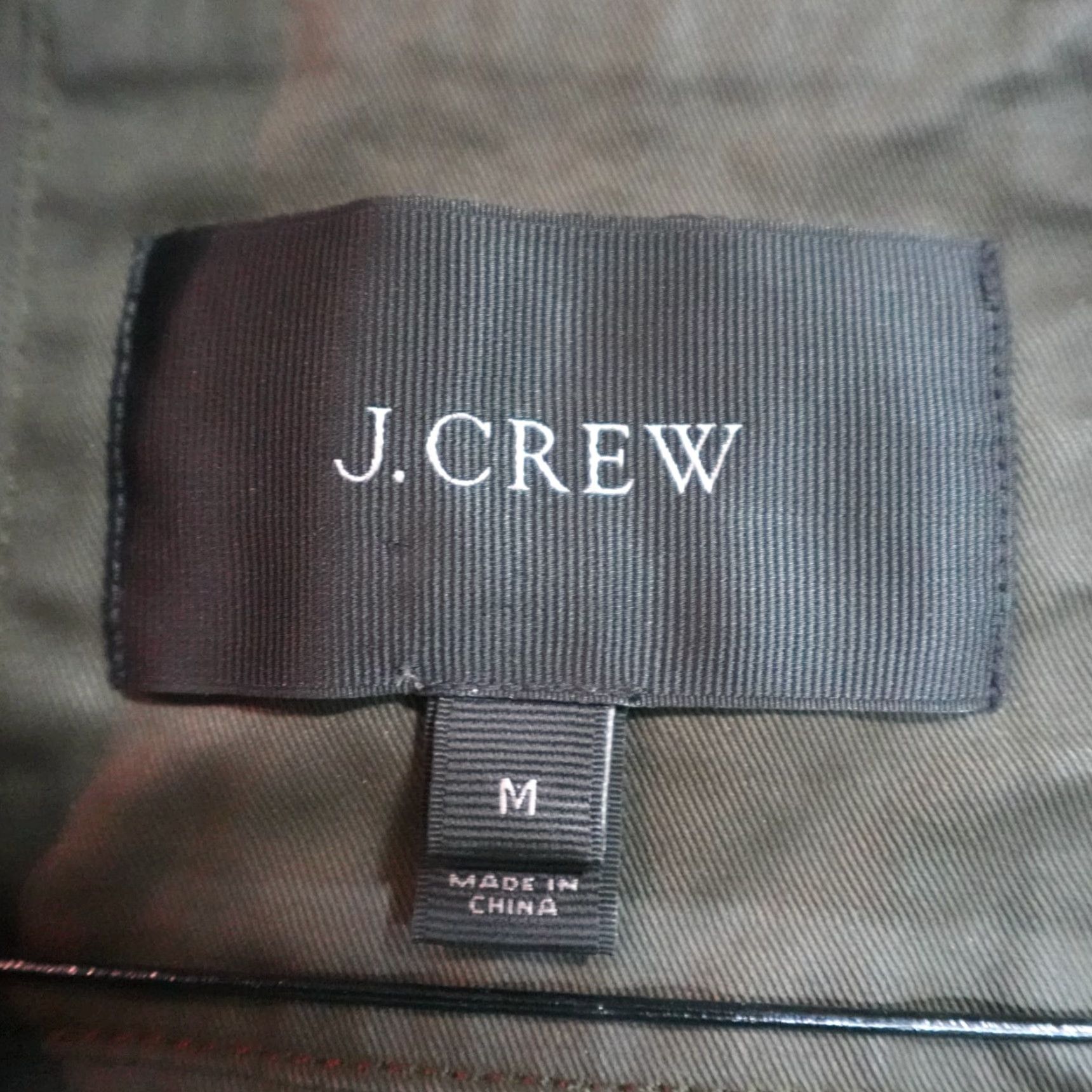 J.Crew J.CREW Women's Field Jacket M Green Storm Canvas Wool Waxed Military Coat Black? Size M / US 6-8 / IT 42-44 - 3 Thumbnail
