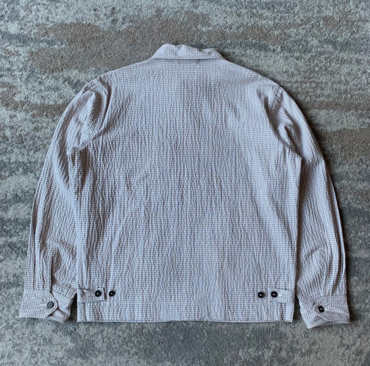Universal Works Universal Works Gingham Seersucker Zip Jacket - Size M Size US M / EU 48-50 / 2 - 3 Thumbnail