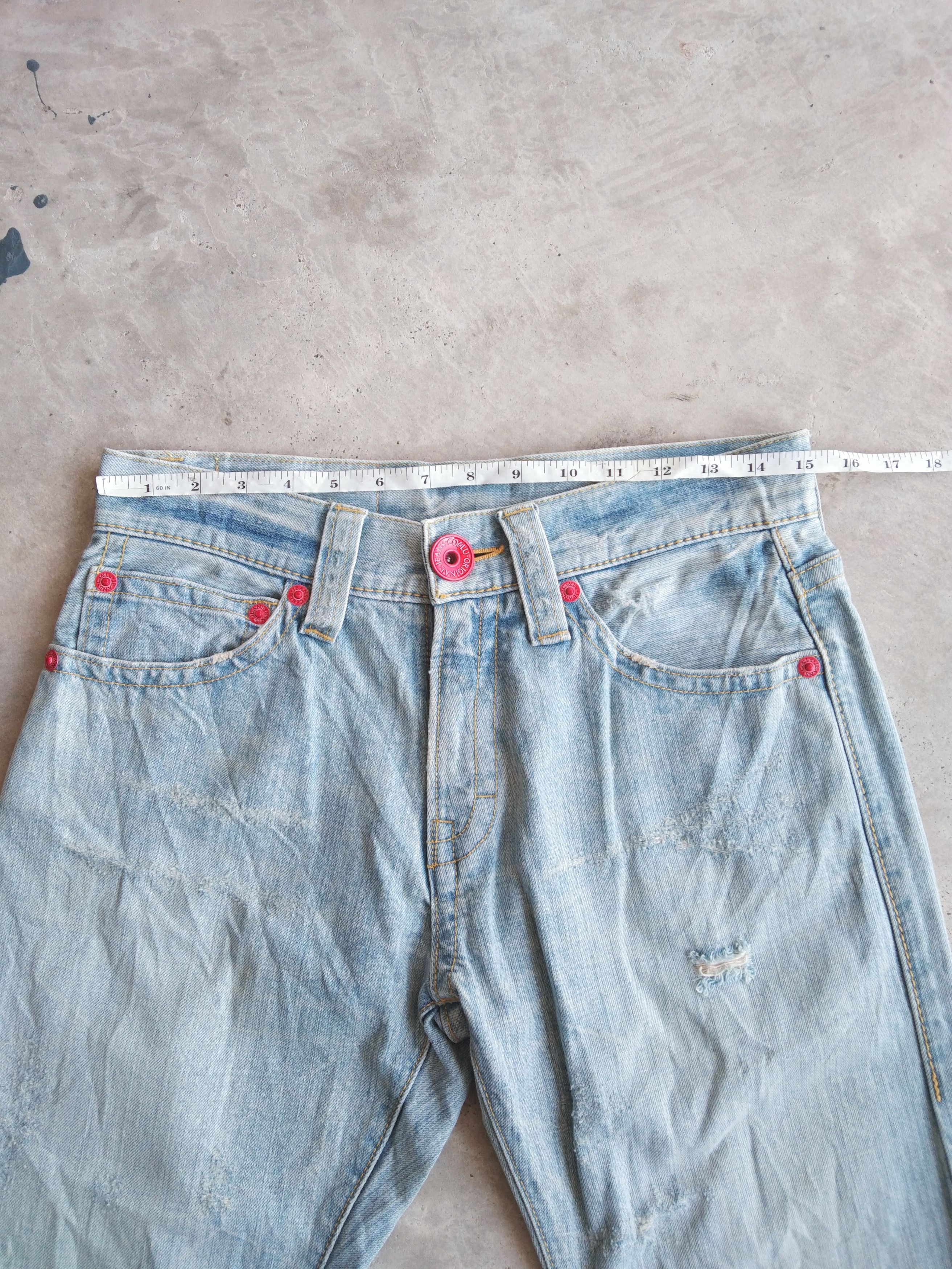 Japanese Brand Vintage Japanese Brand CO&LU Big Logo Denim Jeans 30x30 Size US 30 / EU 46 - 7 Thumbnail