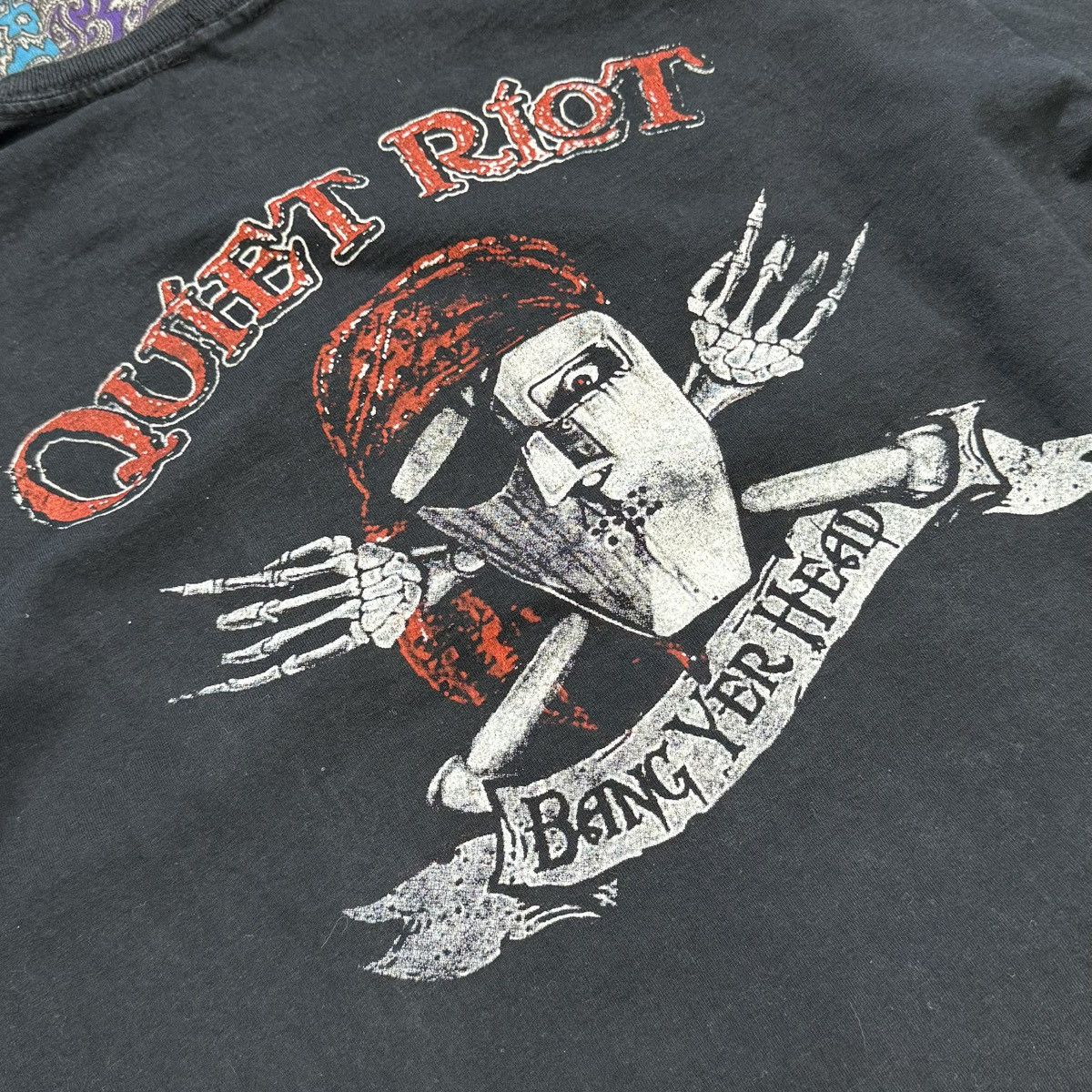 Vintage Quiet Riot “Condition Critical” vintage tee Size US L / EU 52-54 / 3 - 3 Thumbnail
