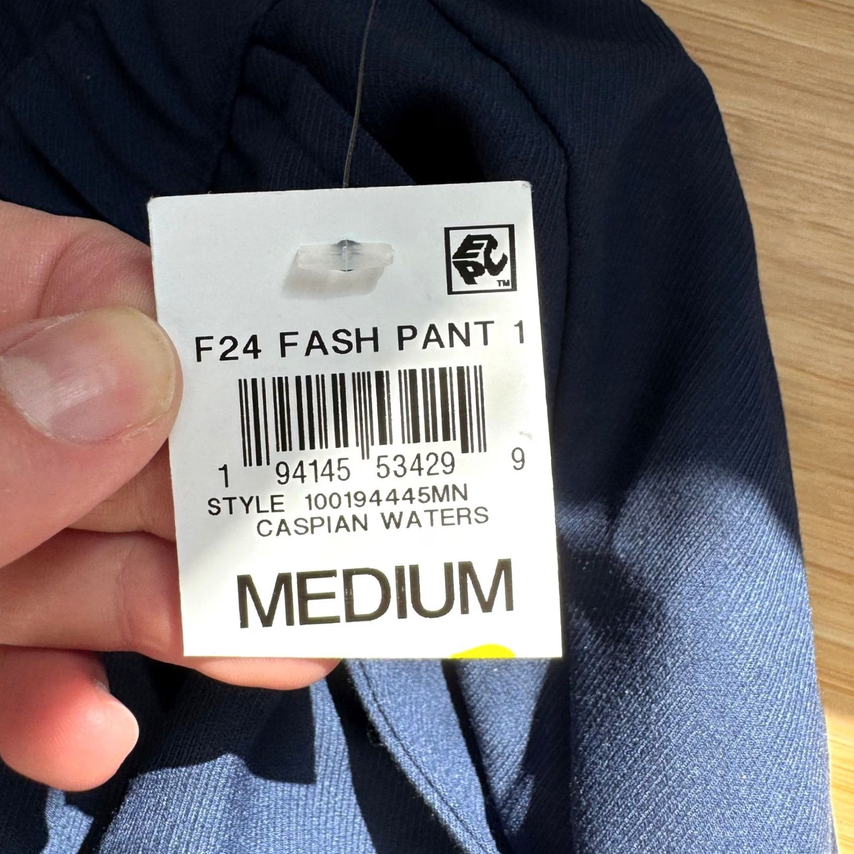 Nemen Mode of One Relaxed Fit Pleated Trousers Medium Navy Blue Caspian Waters Mens Size US 31 - 3 Thumbnail