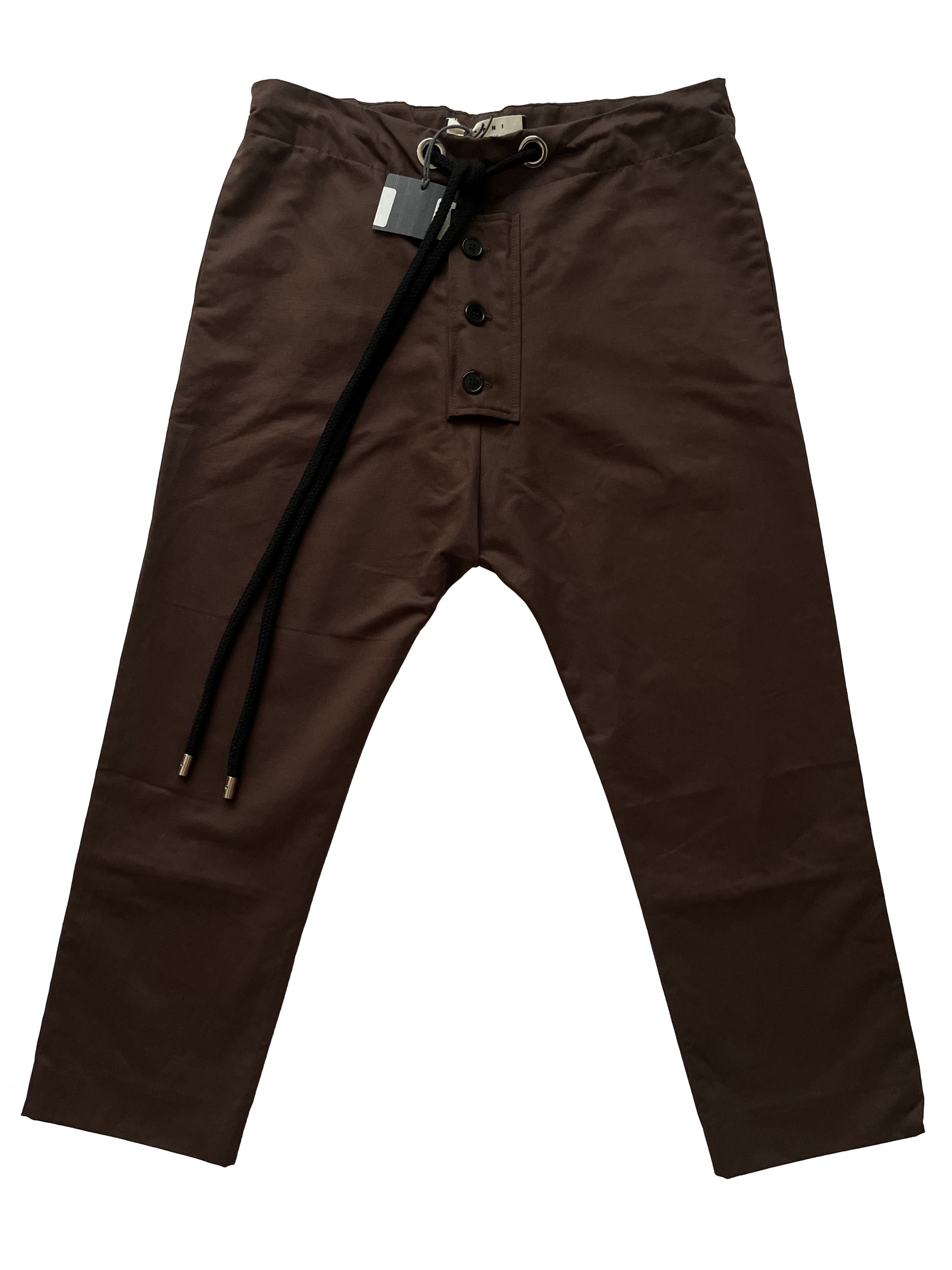 Marni ⚡️QUICK SALE⚡️Marni Brown Drawstring Pants Trousers Size US 35 - 1 Thumbnail