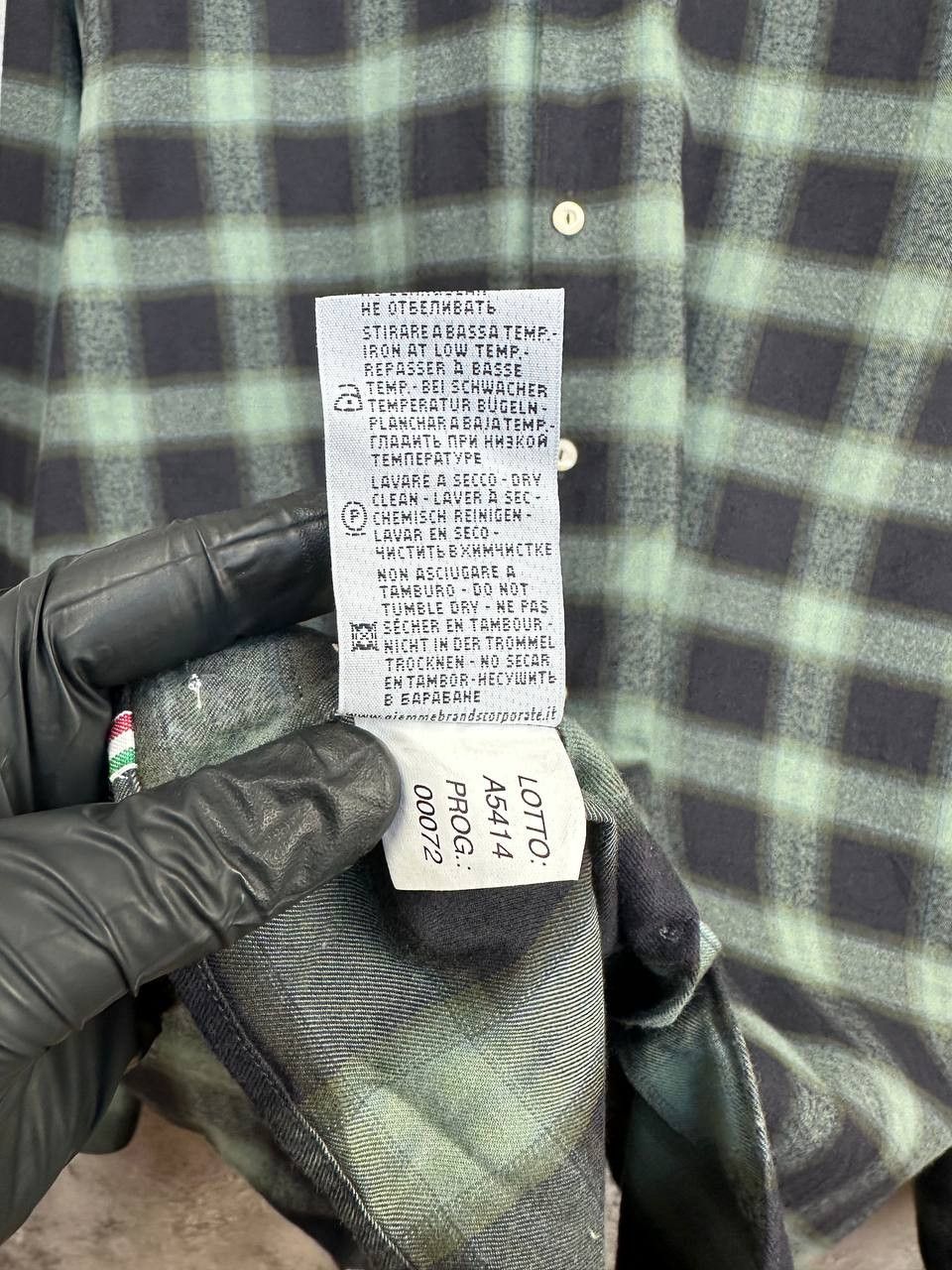 Tintoria Mattei Tintoria Mattei 954 Thomas Mason Check Plaid Casual Shirt Size US XXL / EU 58 / 5 - 14 Thumbnail