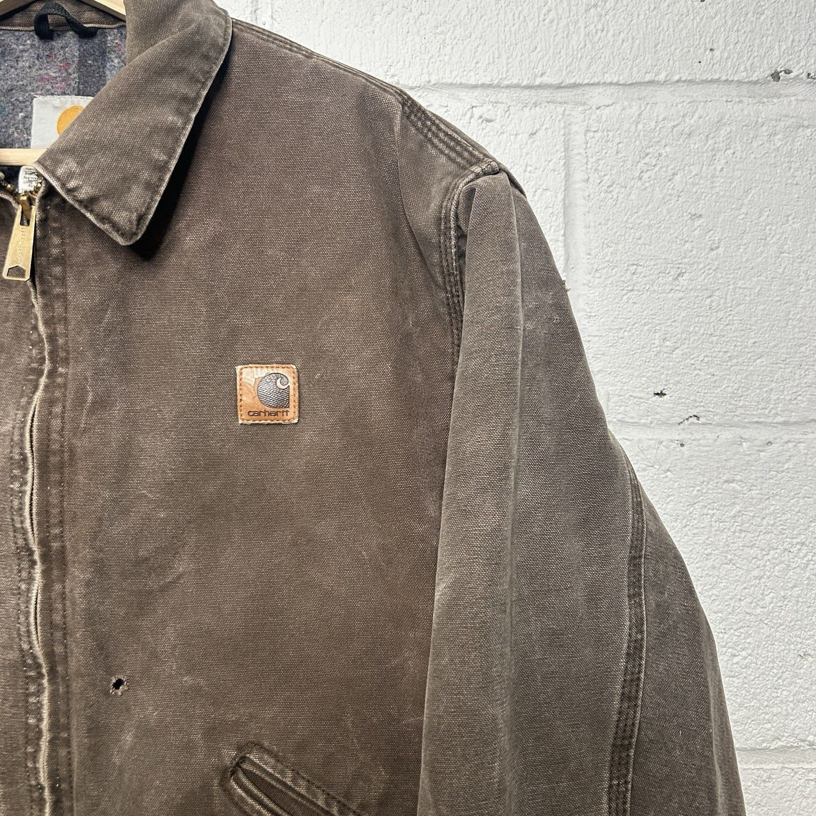 Carhartt Vintage Carhartt Blanket-Lined Detroit Jacket “Chestnut” Size US L / EU 52-54 / 3 - 3 Thumbnail