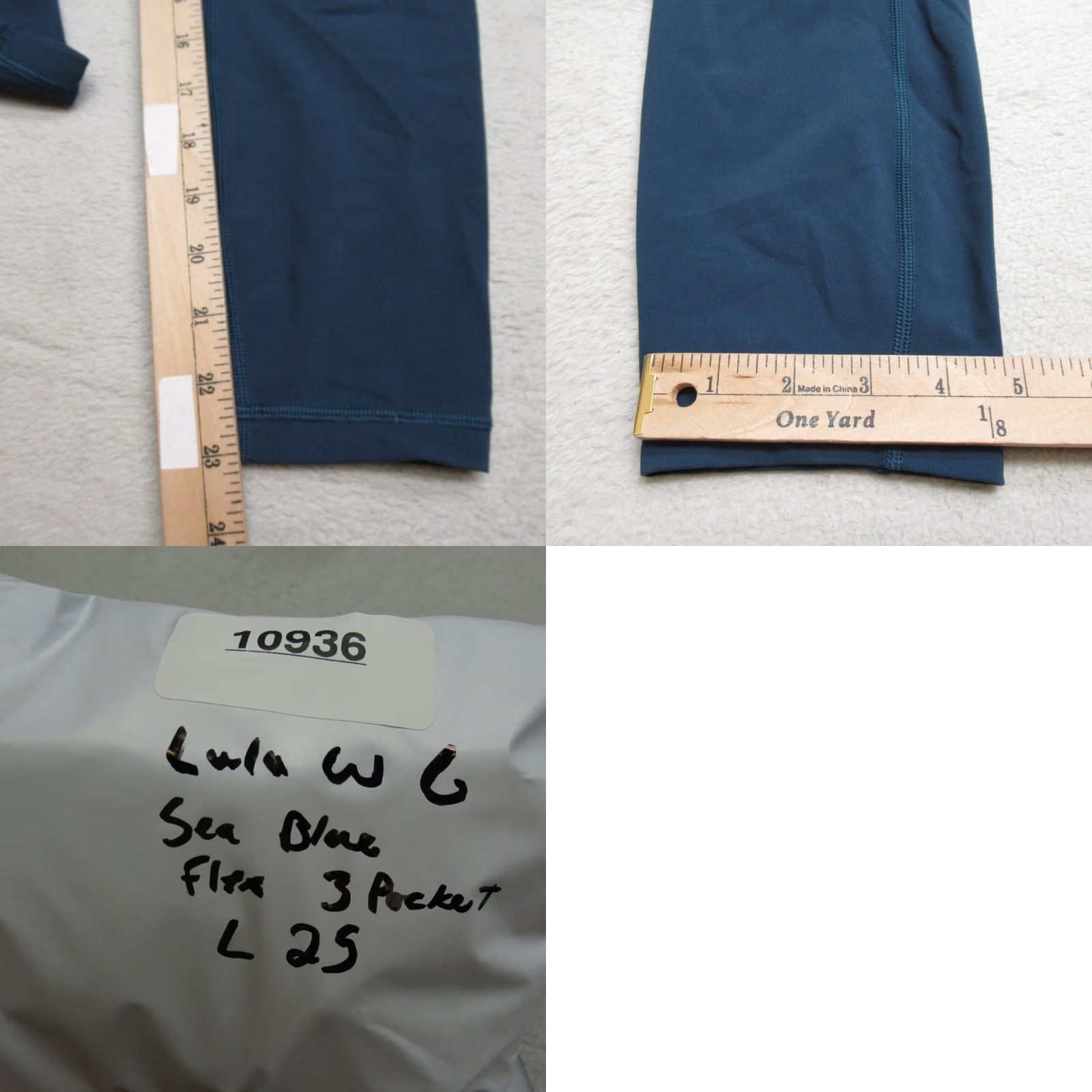 Lululemon Lululemon Leggings 6 Womens Sea Blue Time To Sweat Crop 23" Yoga 3 Pockets Flex Size 28" / US 6 / IT 42 - 9 Thumbnail