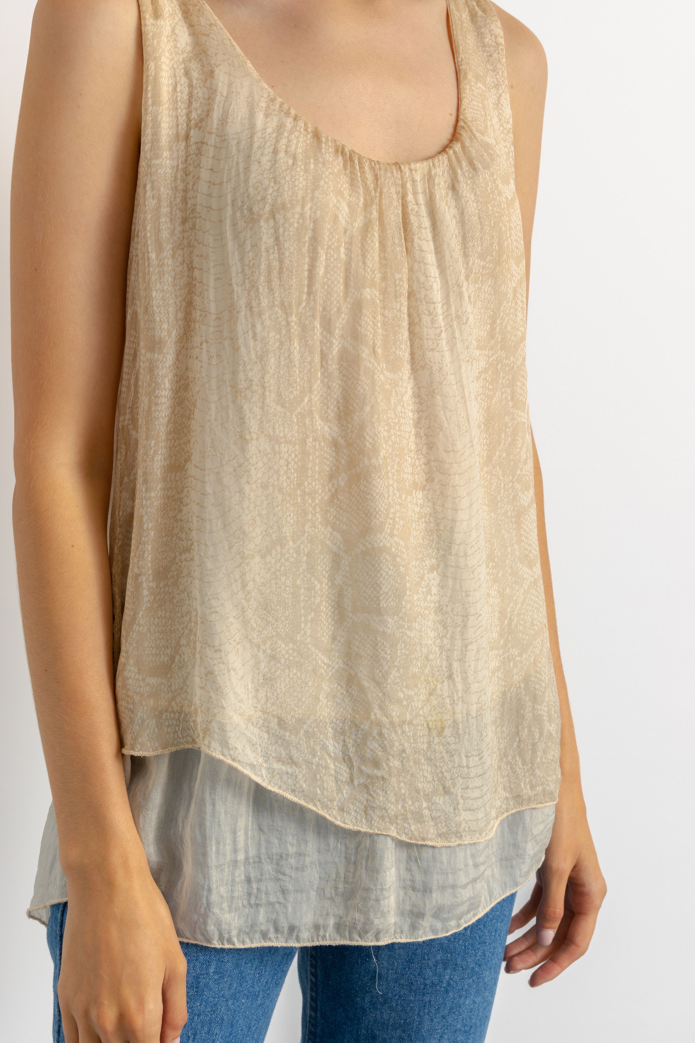 Vintage Vintage Y2K sleeveless Silk top 8700 Size M / US 6-8 / IT 42-44 - 8 Thumbnail