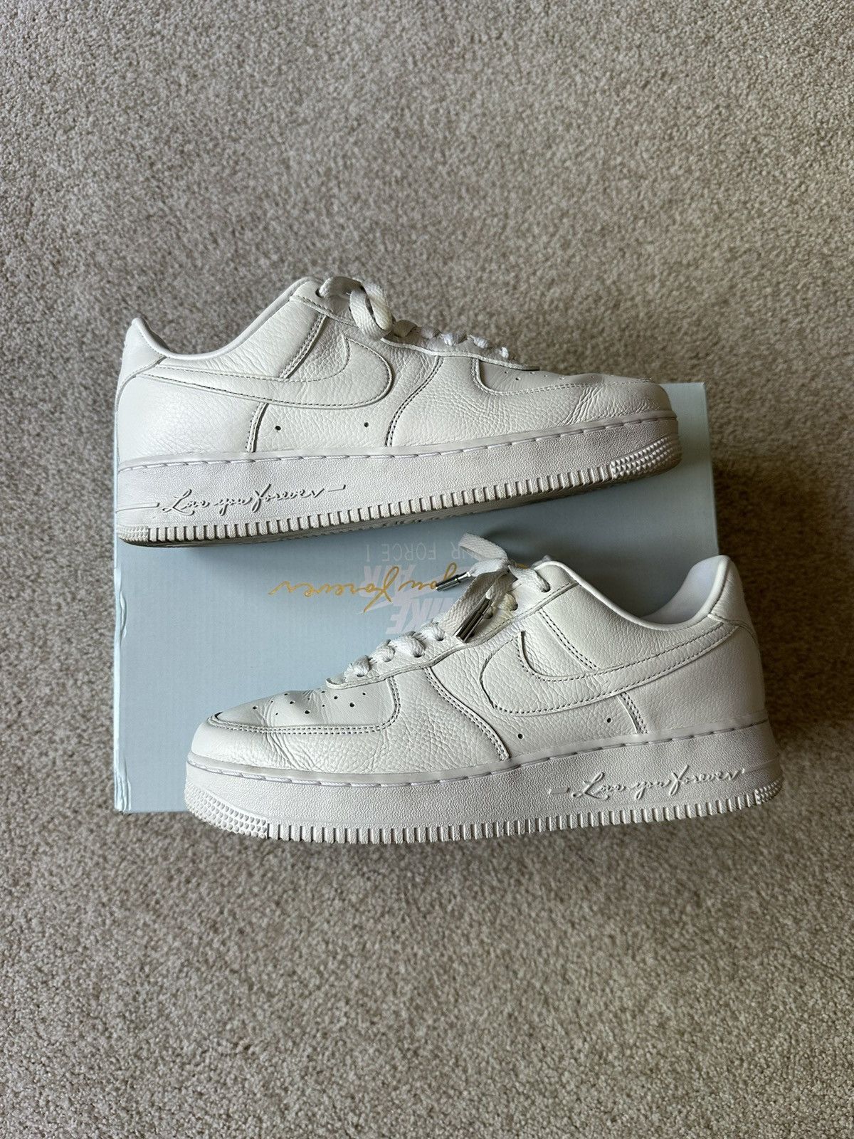 image of Drake x Nike Nocta Air Force Clb Size 9 Used Shoes in White, Men's