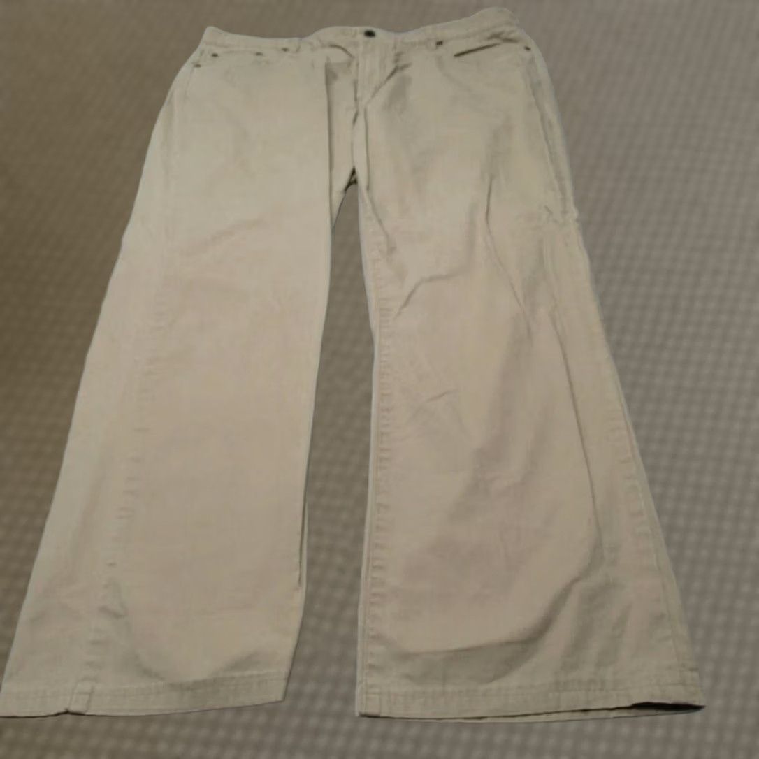 Vintage VINTAGE LL Bean Pima Cotton Pants Mens 38x32 Standard Fit Khaki Straight Leg Casual Hike Size US 38 / EU 54 - 1 Thumbnail