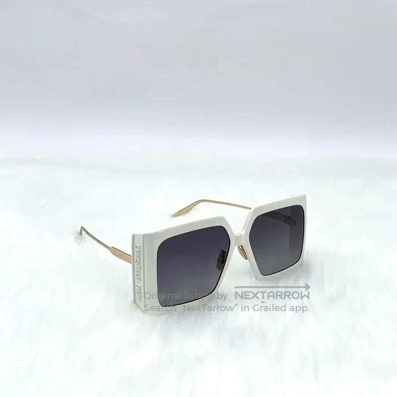 Dior Dior White logo letter square frame sunglasses Size ONE SIZE - 4 Thumbnail