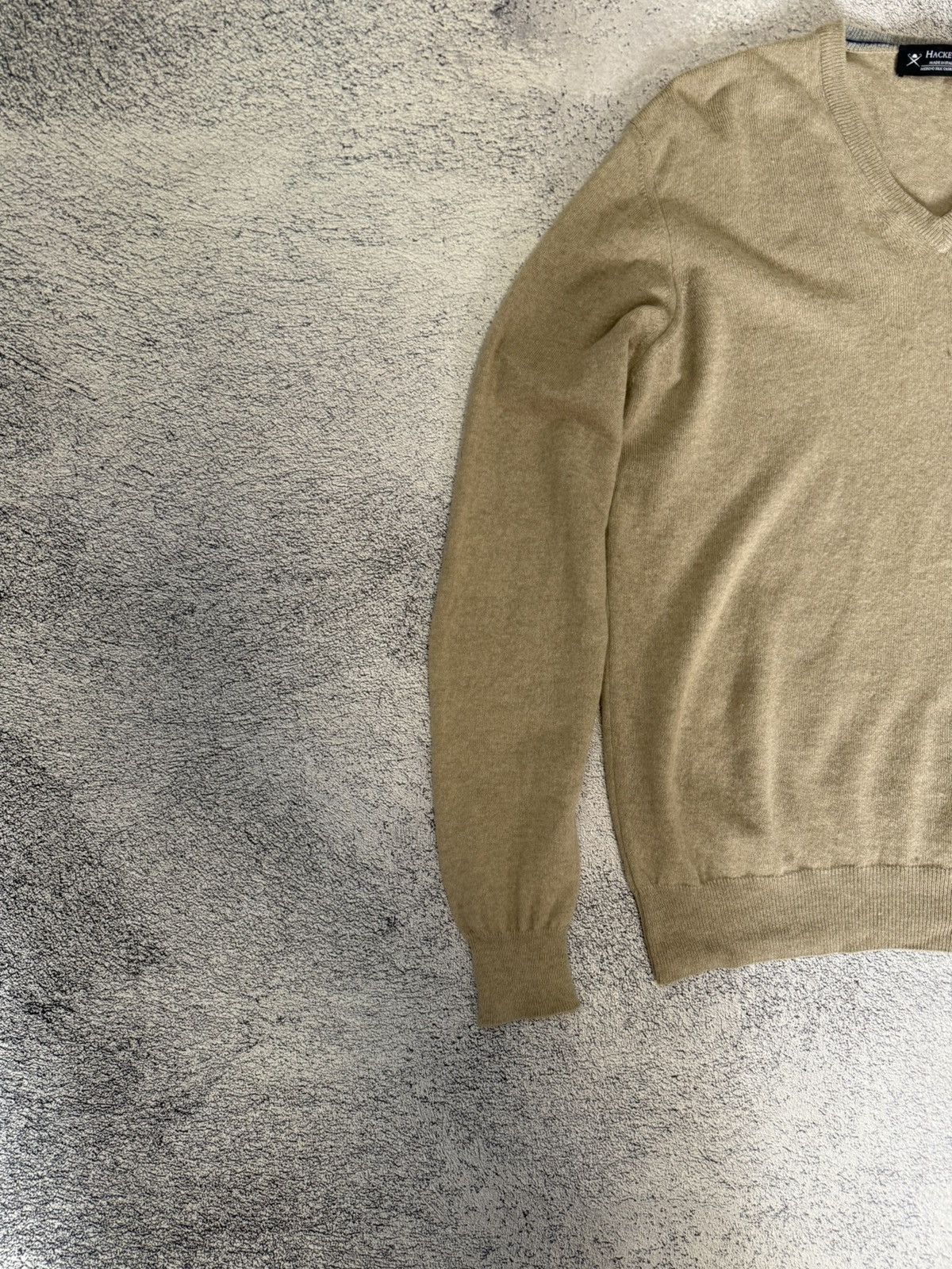 Hackett Hackett Merino Silk Cashmere Sweater Pullover M ElbowPatches Size US M / EU 48-50 / 2 - 5 Thumbnail