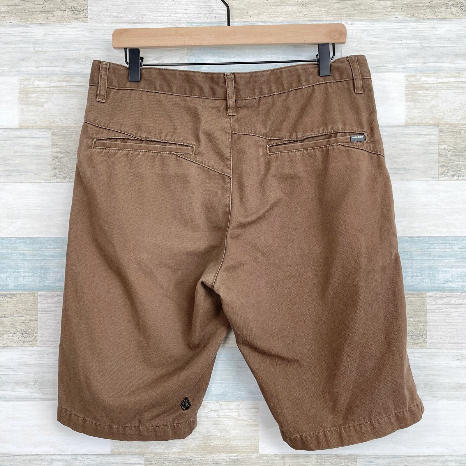 Volcom Volcom Vmonty Stretch Shorts Brown 10.5" Relaxed Mens 32 Size US 32 / EU 48 - 4 Thumbnail