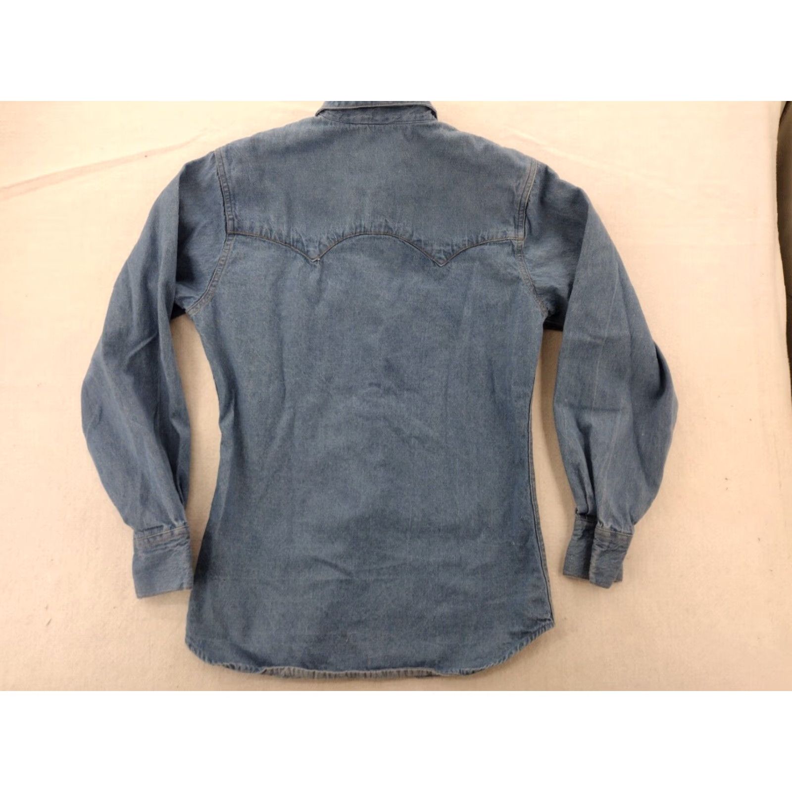 Denime Vintage F.U. Denim Shirt Men’s Medium Western Snap Long Sleeve 90s Blue Size US M / EU 48-50 / 2 - 7 Thumbnail