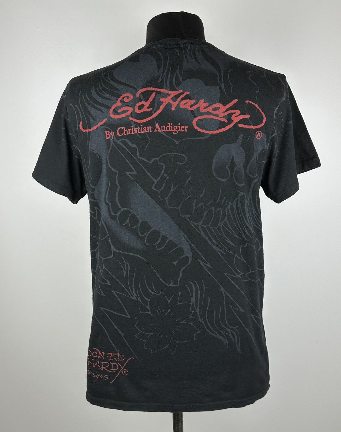 Ed Hardy Ed Hardy bulldog big logo T-shirt y2k tee Made In USA Size L Size US L / EU 52-54 / 3 - 3 Thumbnail